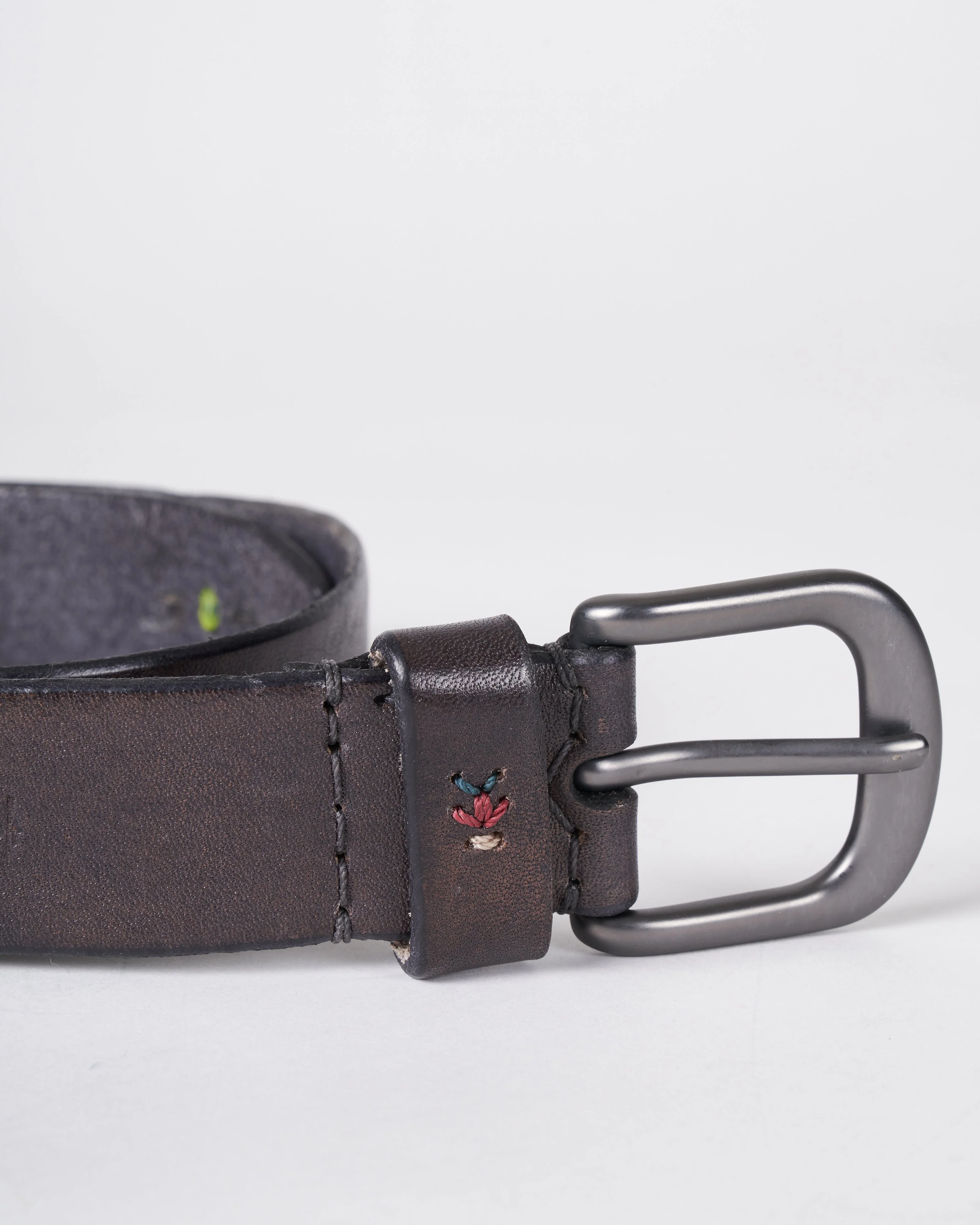 belt with insets - cuoio nero - Image 3