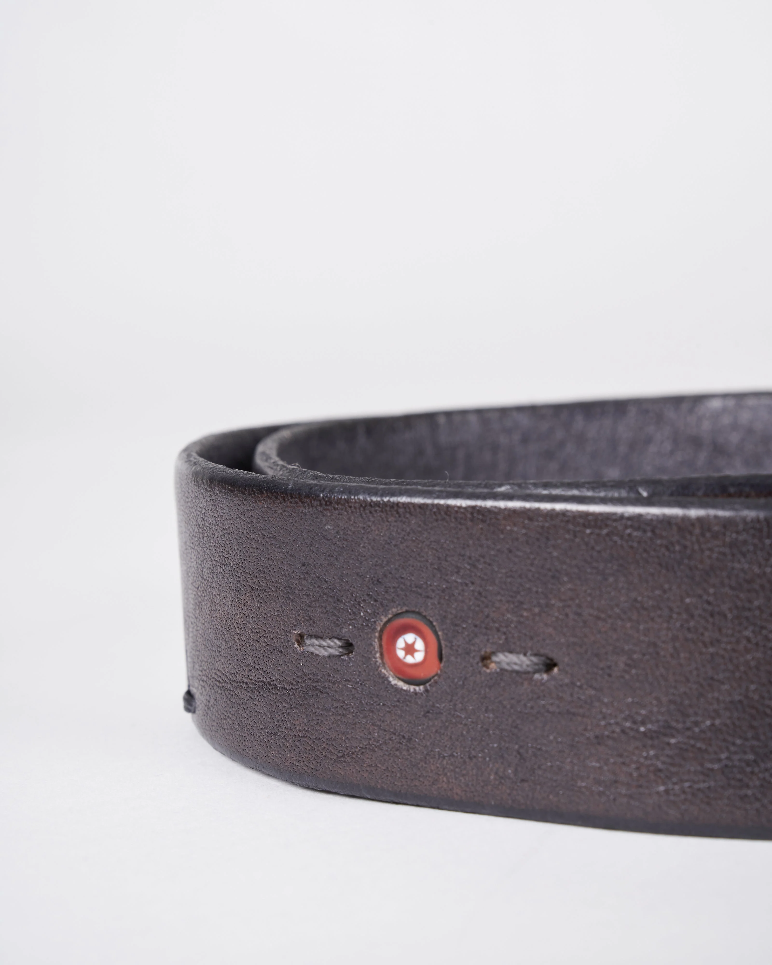 belt with insets - cuoio nero - Image 4
