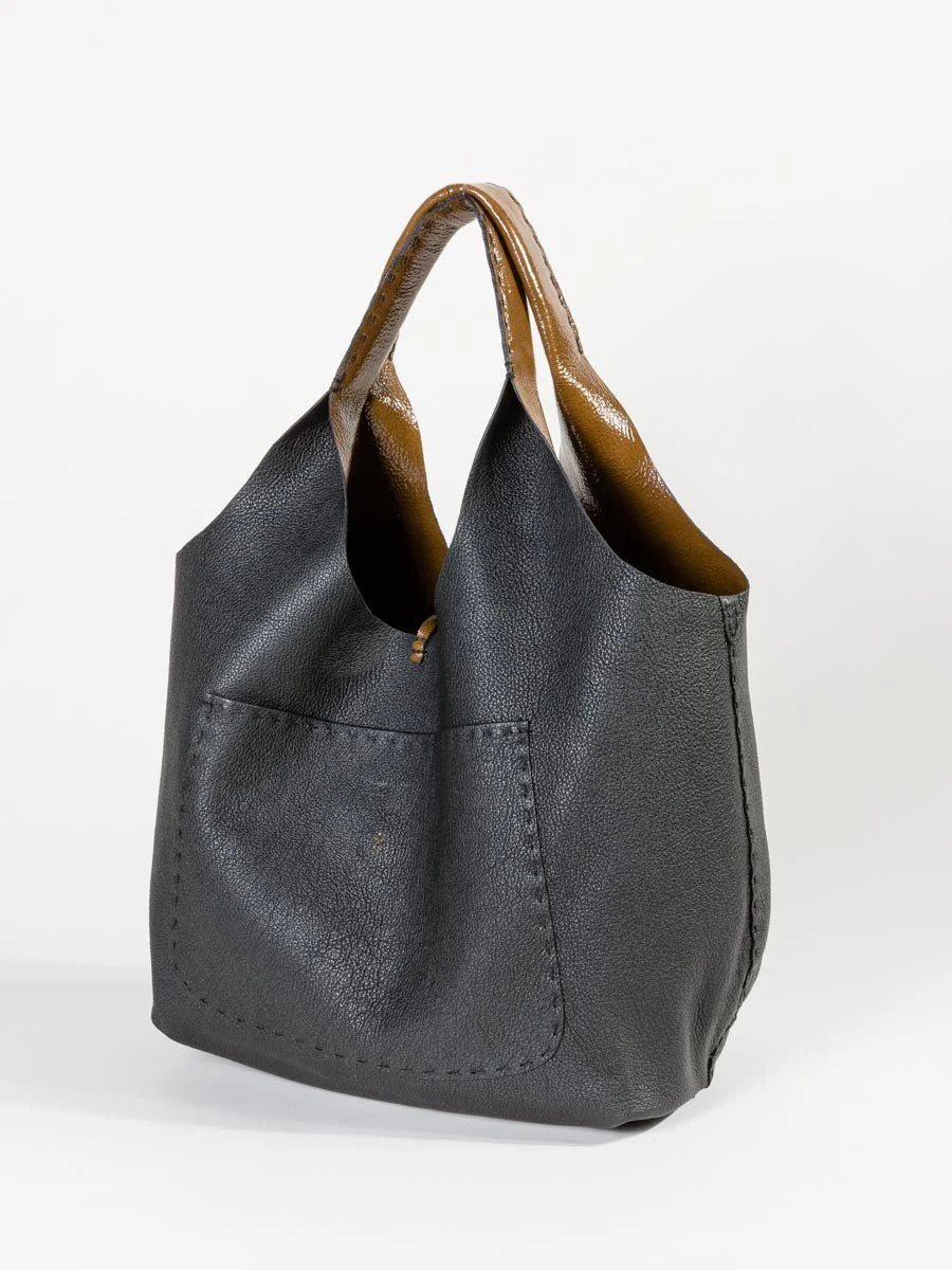 large reversible bag - dark green - Image 6
