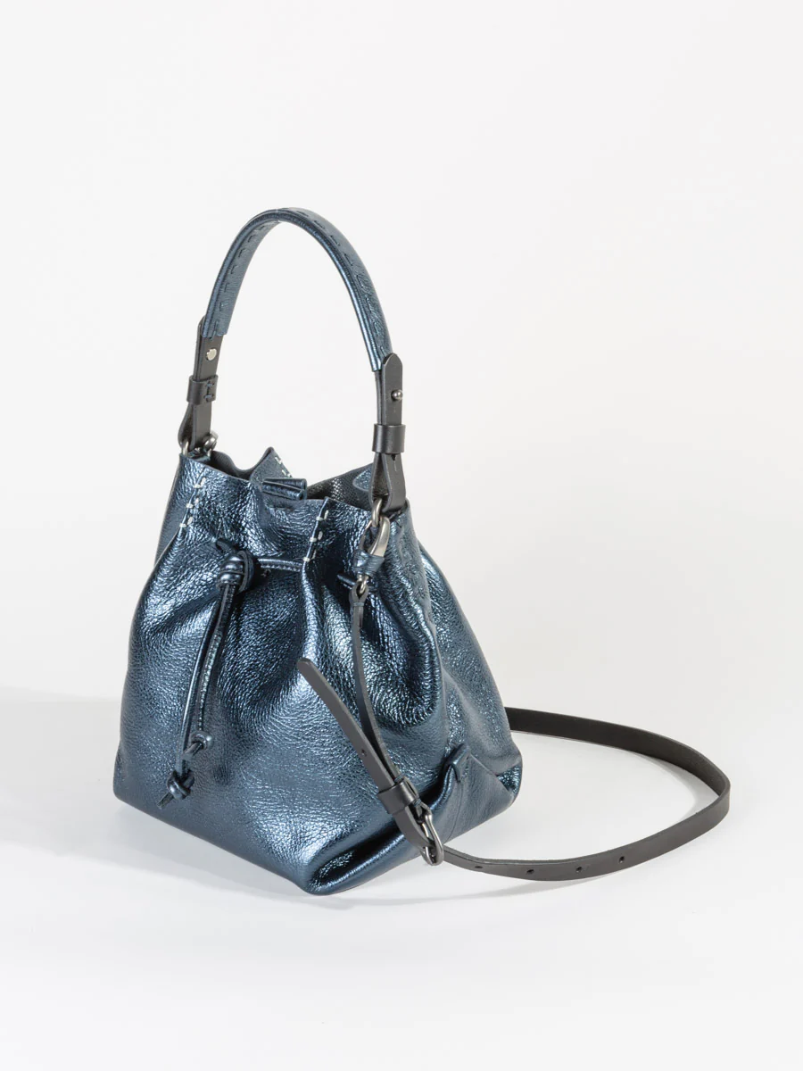small magnolia bag - metal notte - Image 5