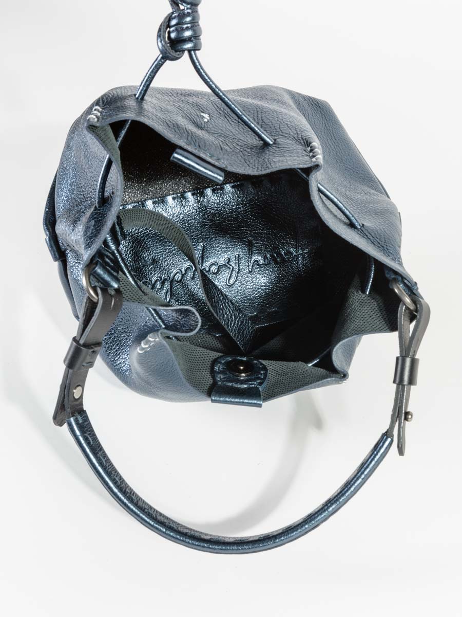 small magnolia bag - metal notte - Image 6