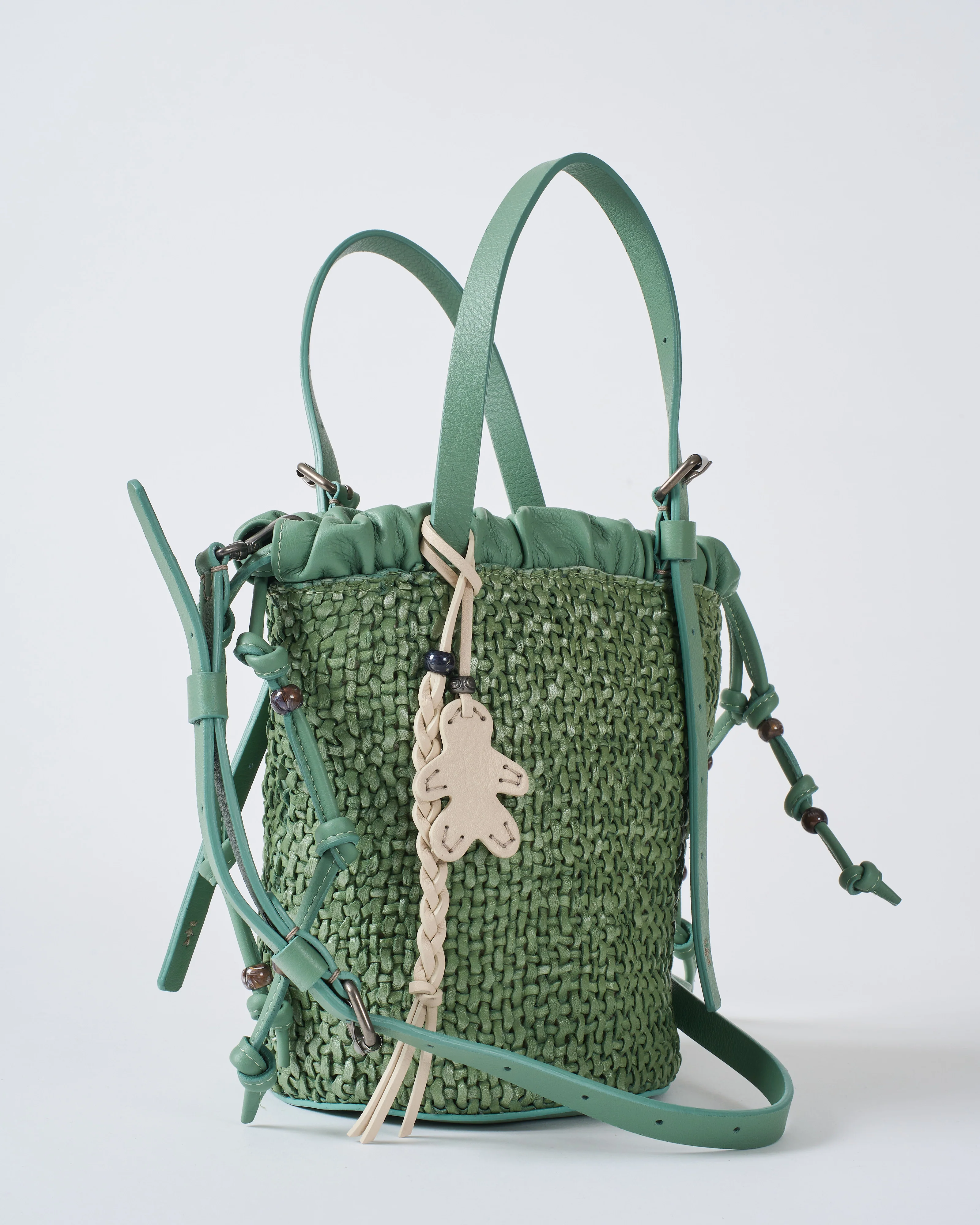 small woven bucket bag - Image 2