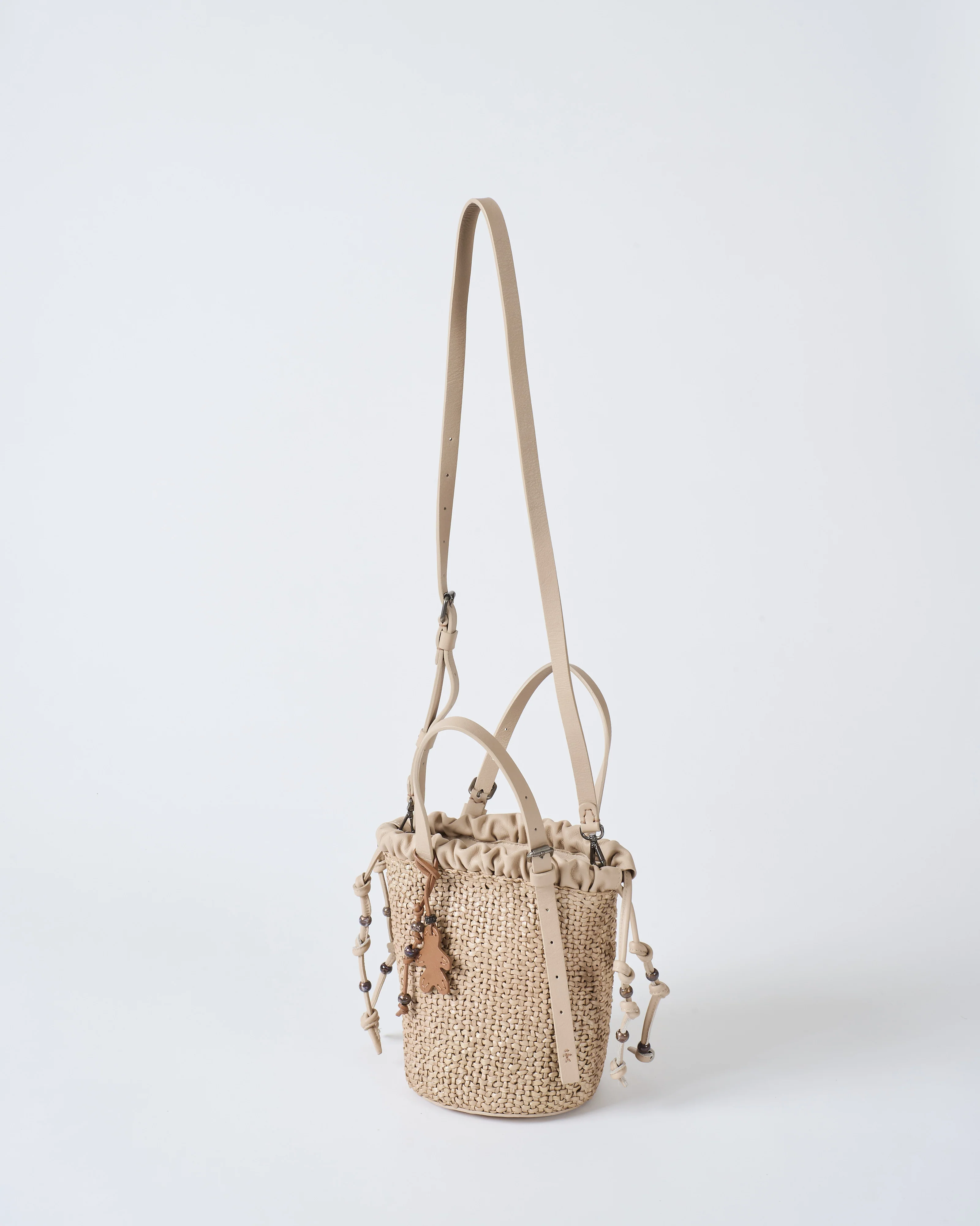 small woven bucket bag - Image 5