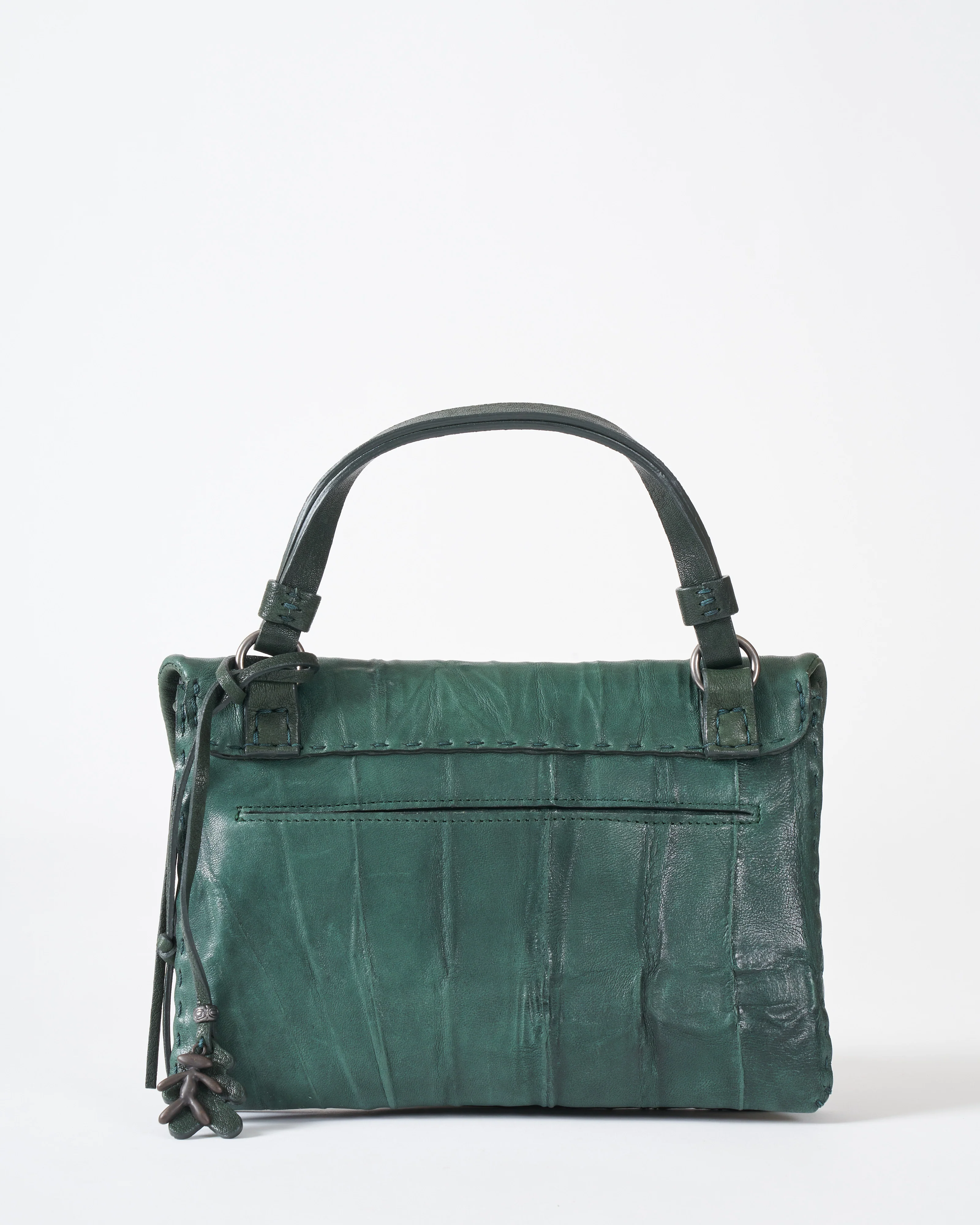 top handle/crossbody - plissettato menta - Image 2