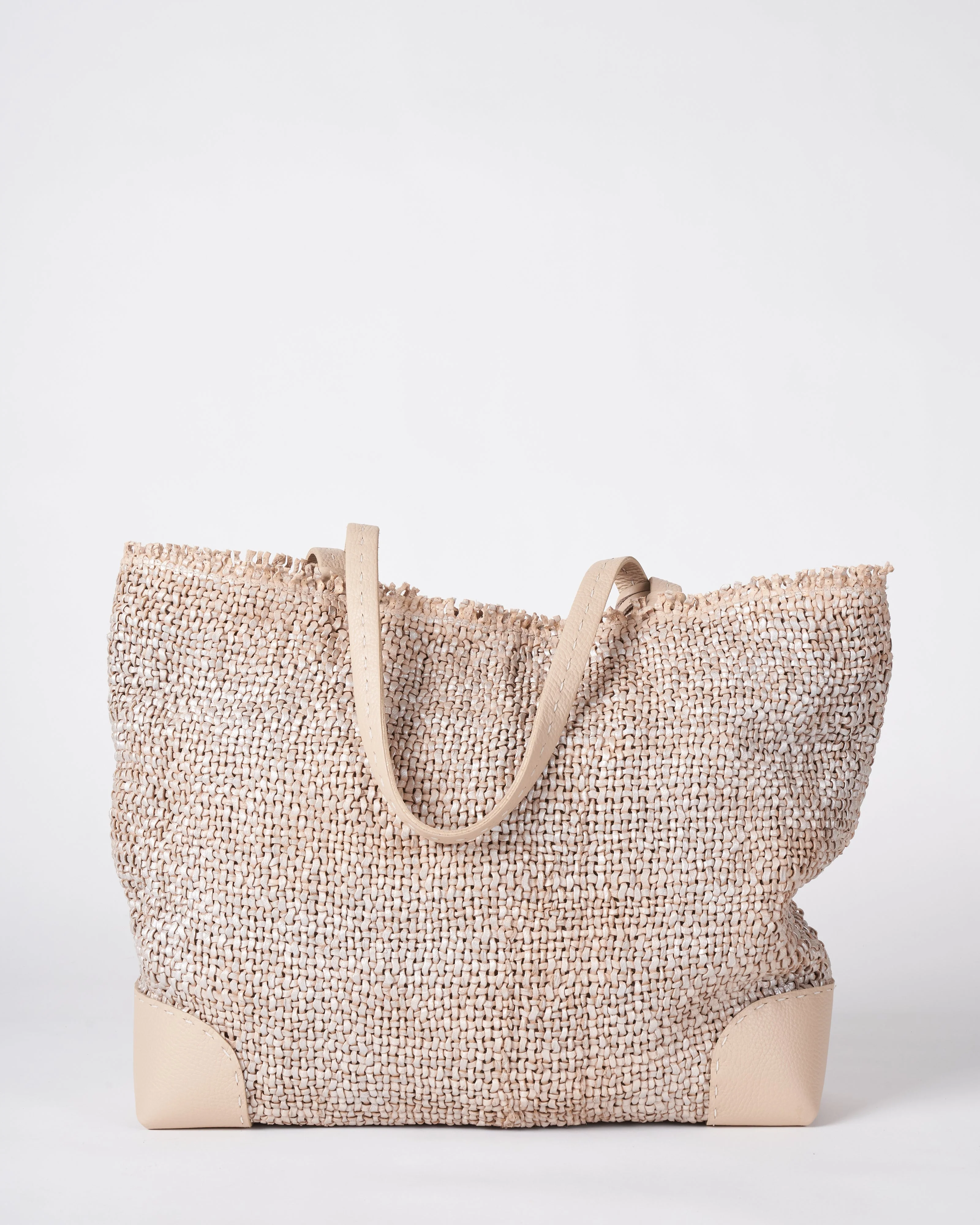 tote woven handmade - intreccio beige - Image 3