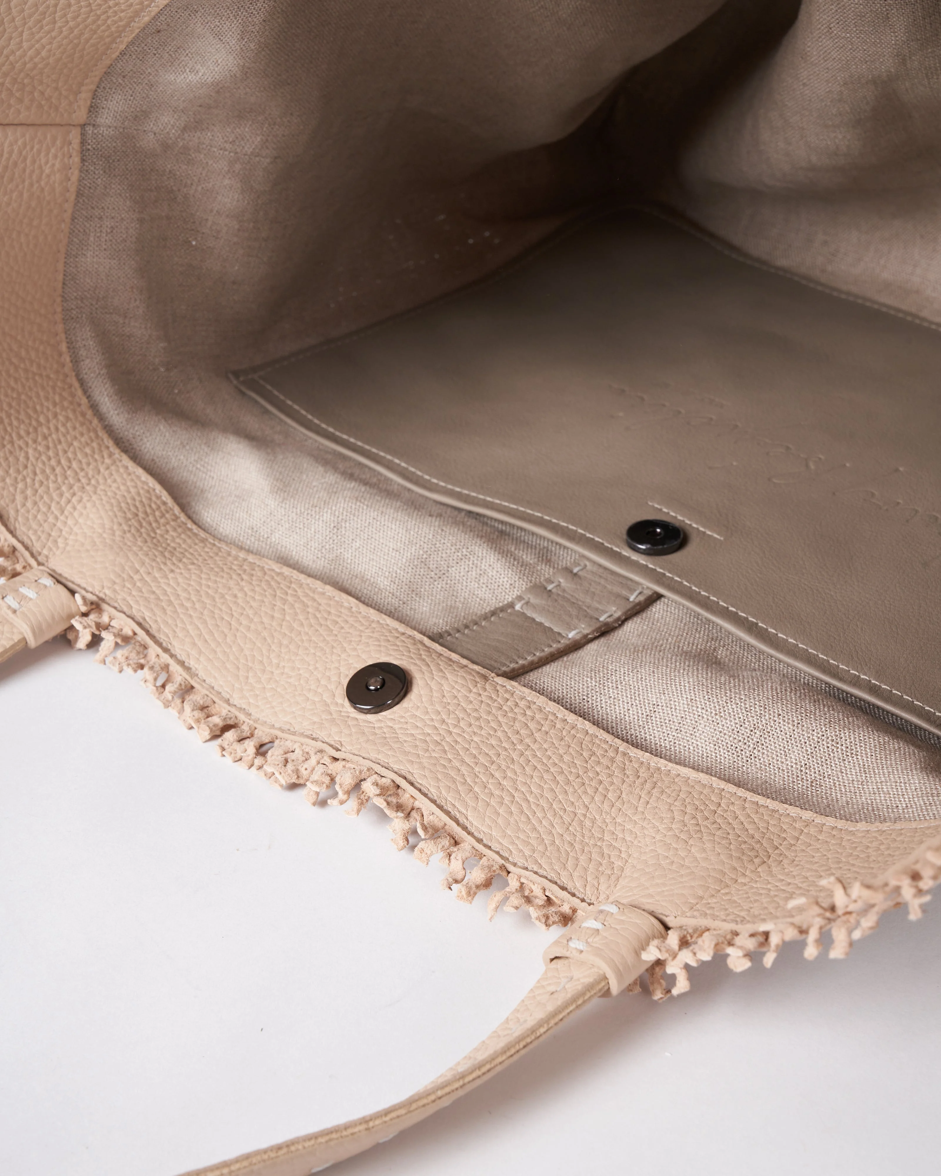 tote woven handmade - intreccio beige - Image 5