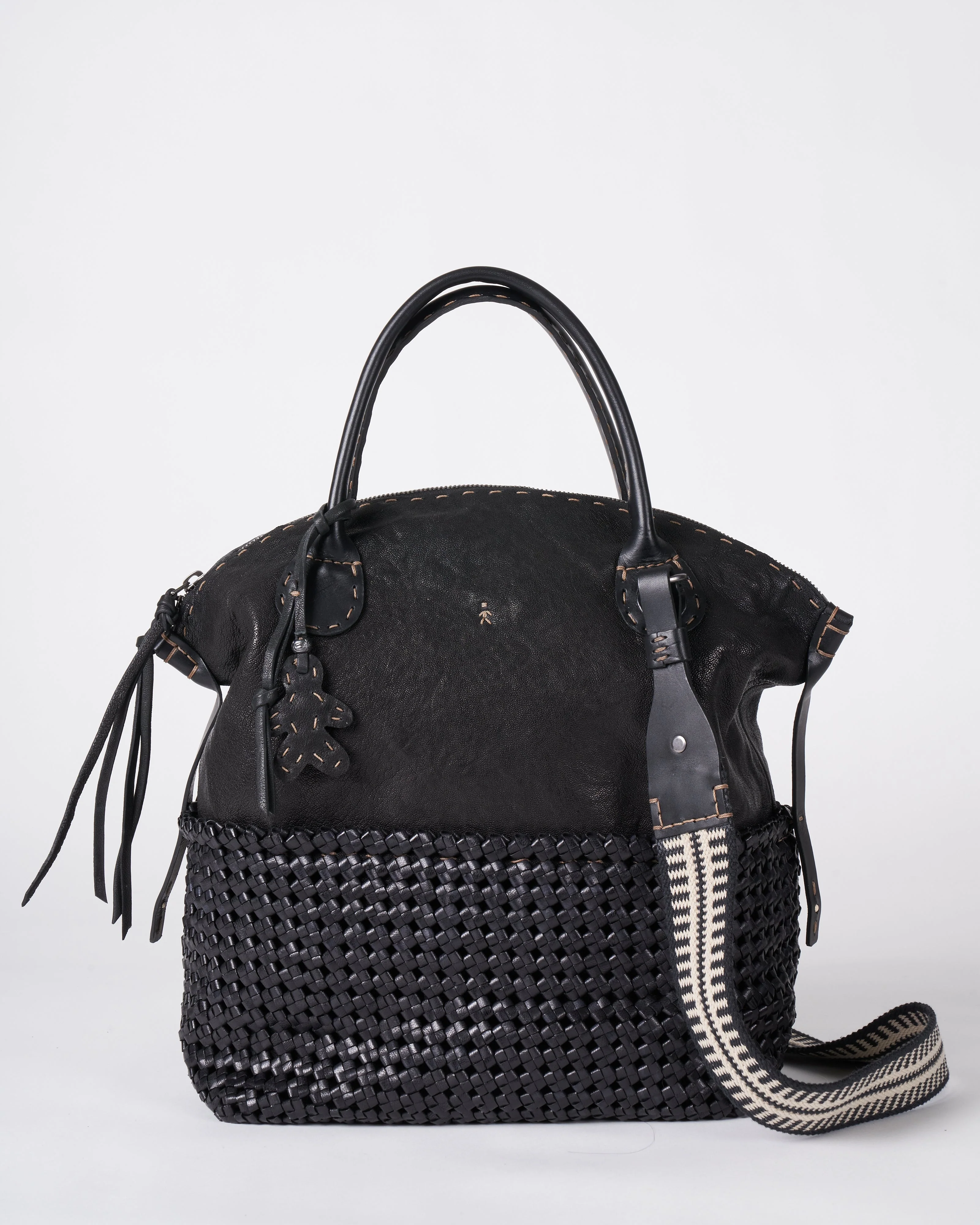 washed plus weave - intrecco nero