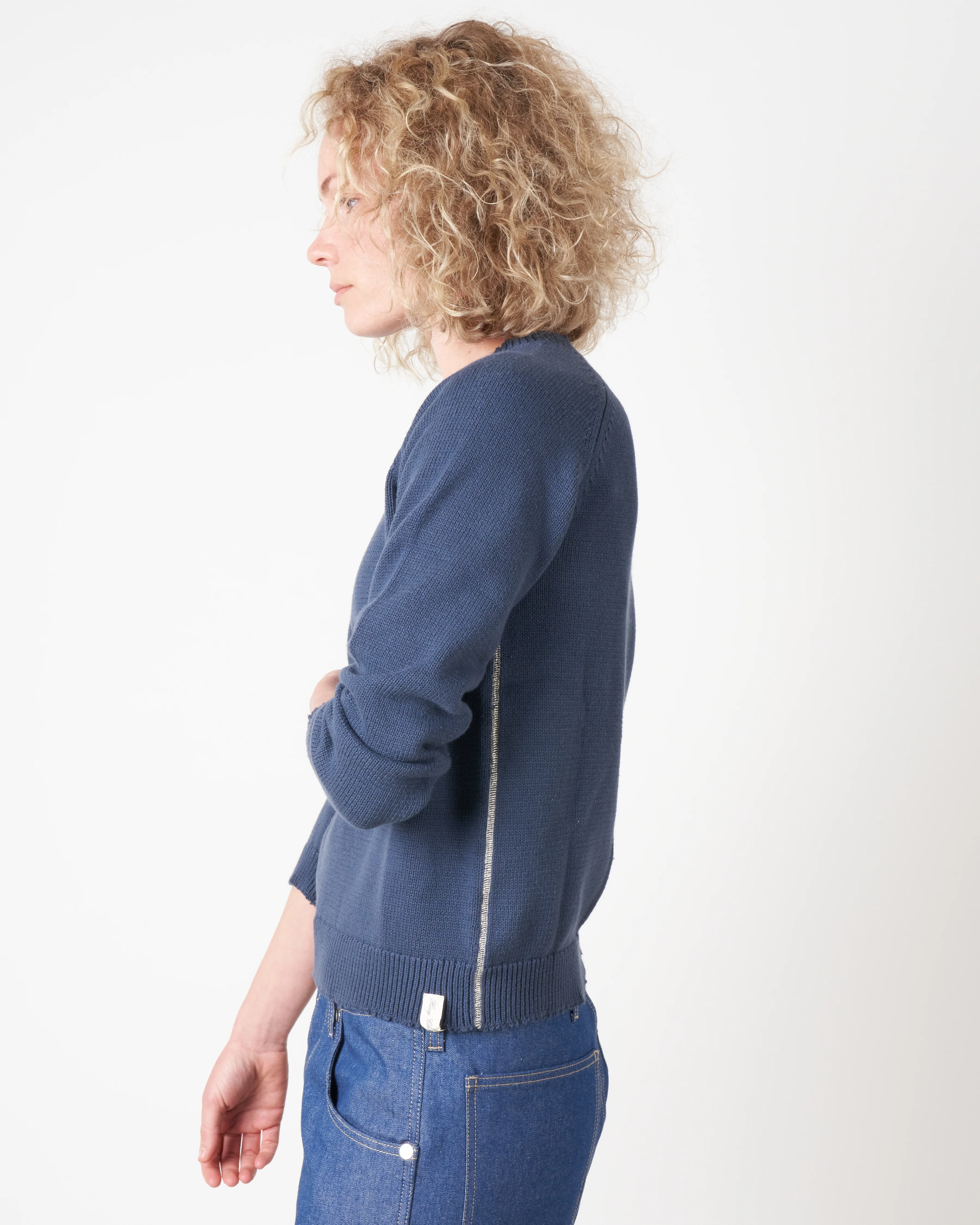 boxy roundneck pullover - night - Image 2