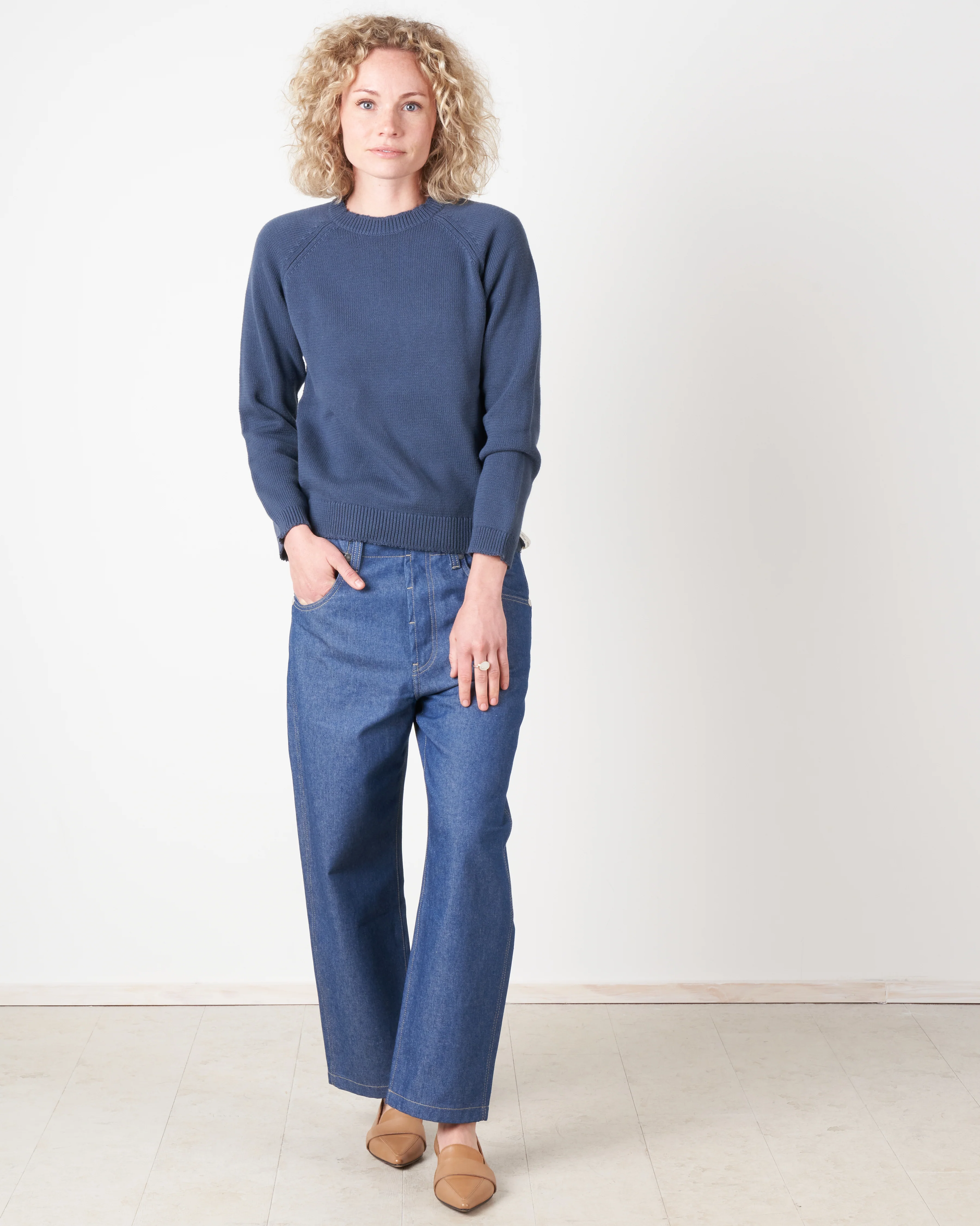 boxy roundneck pullover - night - Image 6