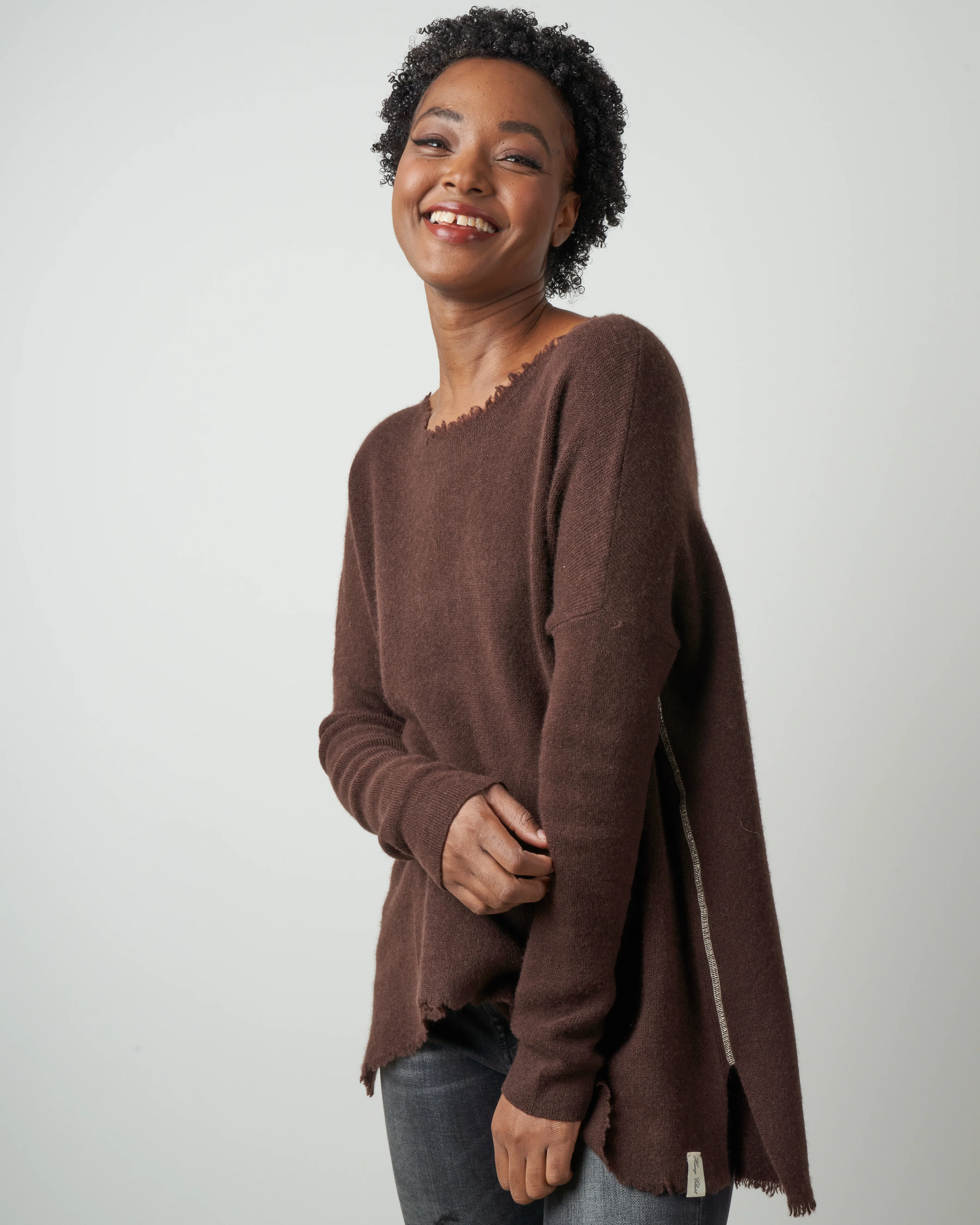 fringed tunic - brownie - Image 2