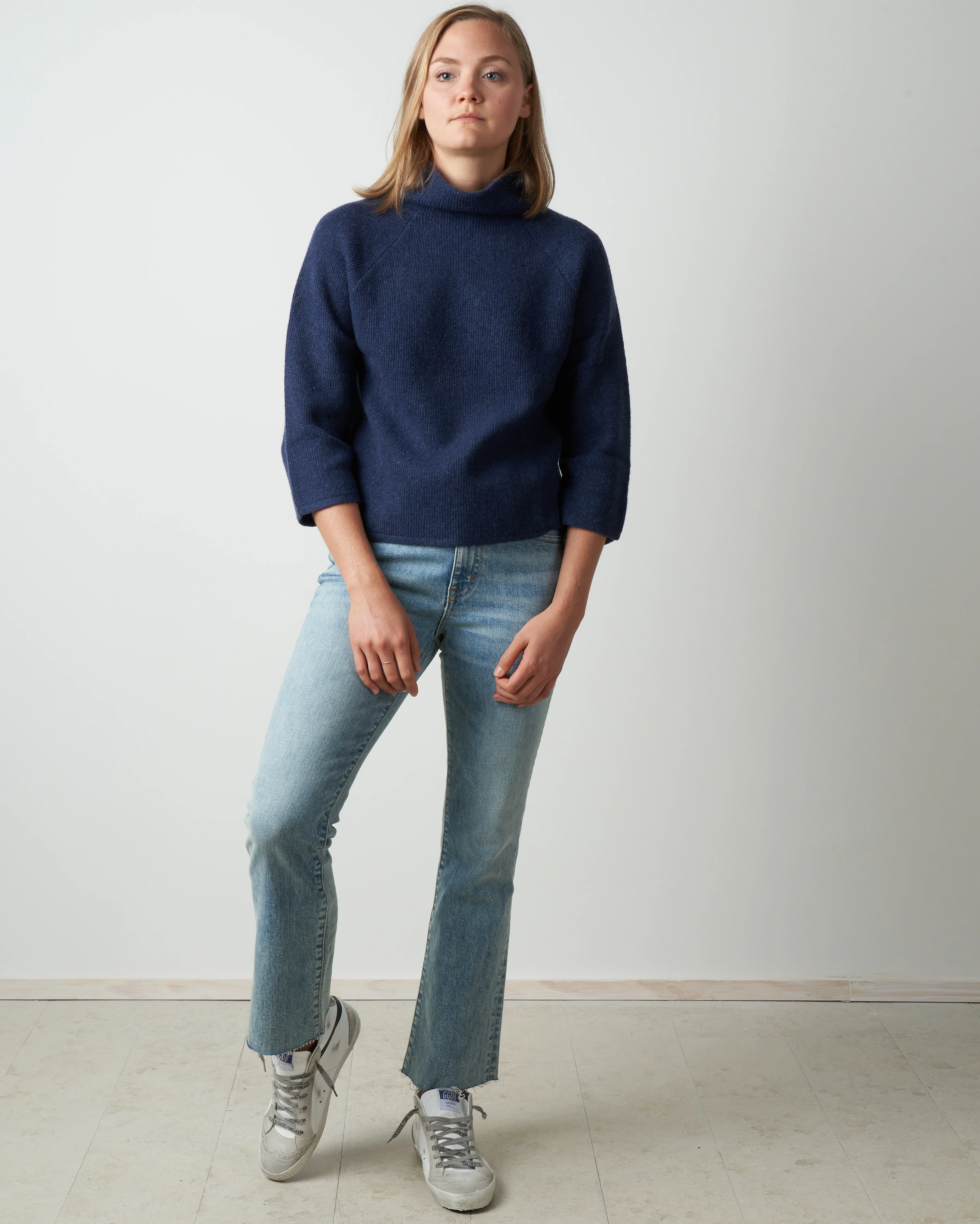 jersey seed stitch funnel - indigo - Image 4