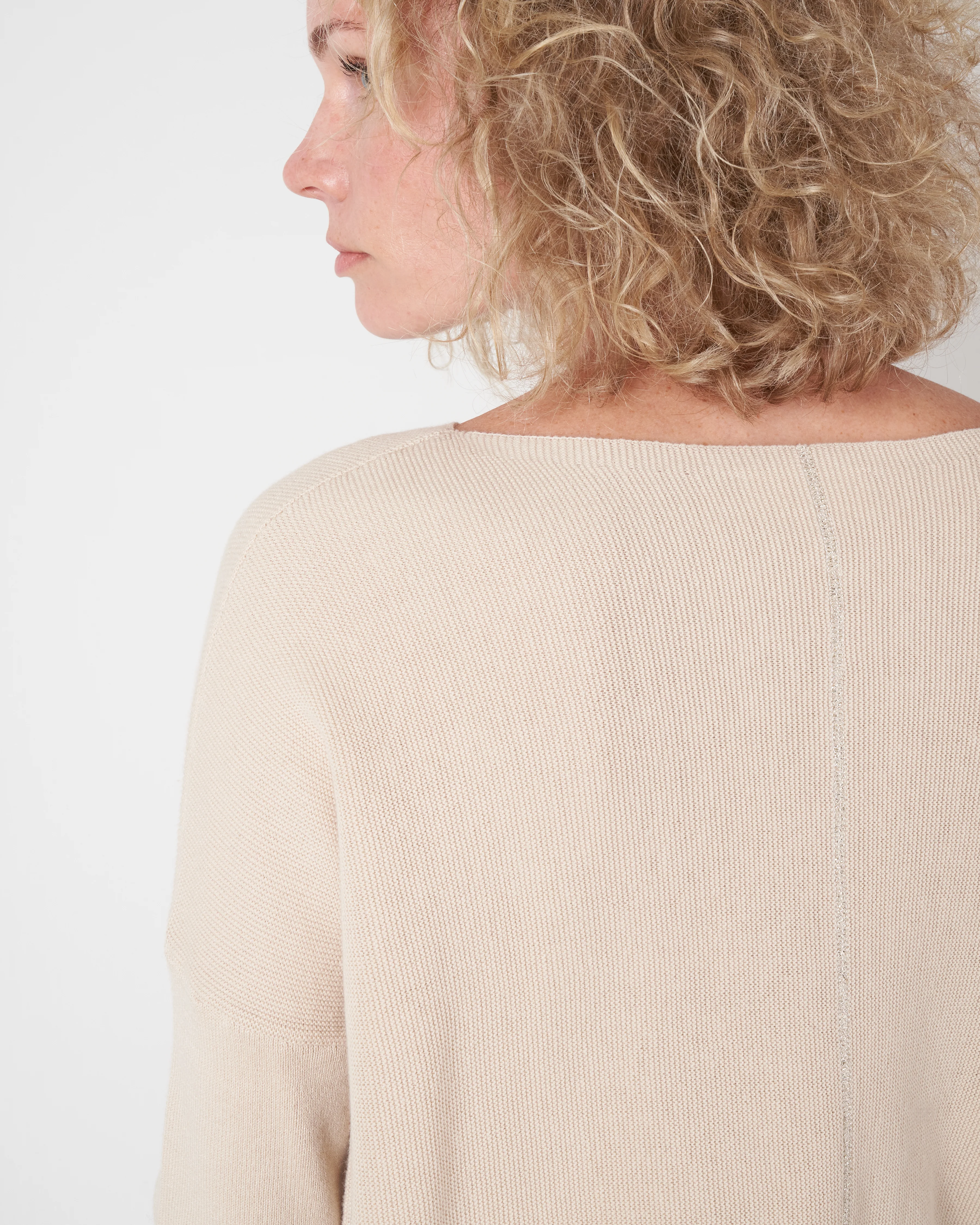 oversized boatneck pullover - fog - Image 5