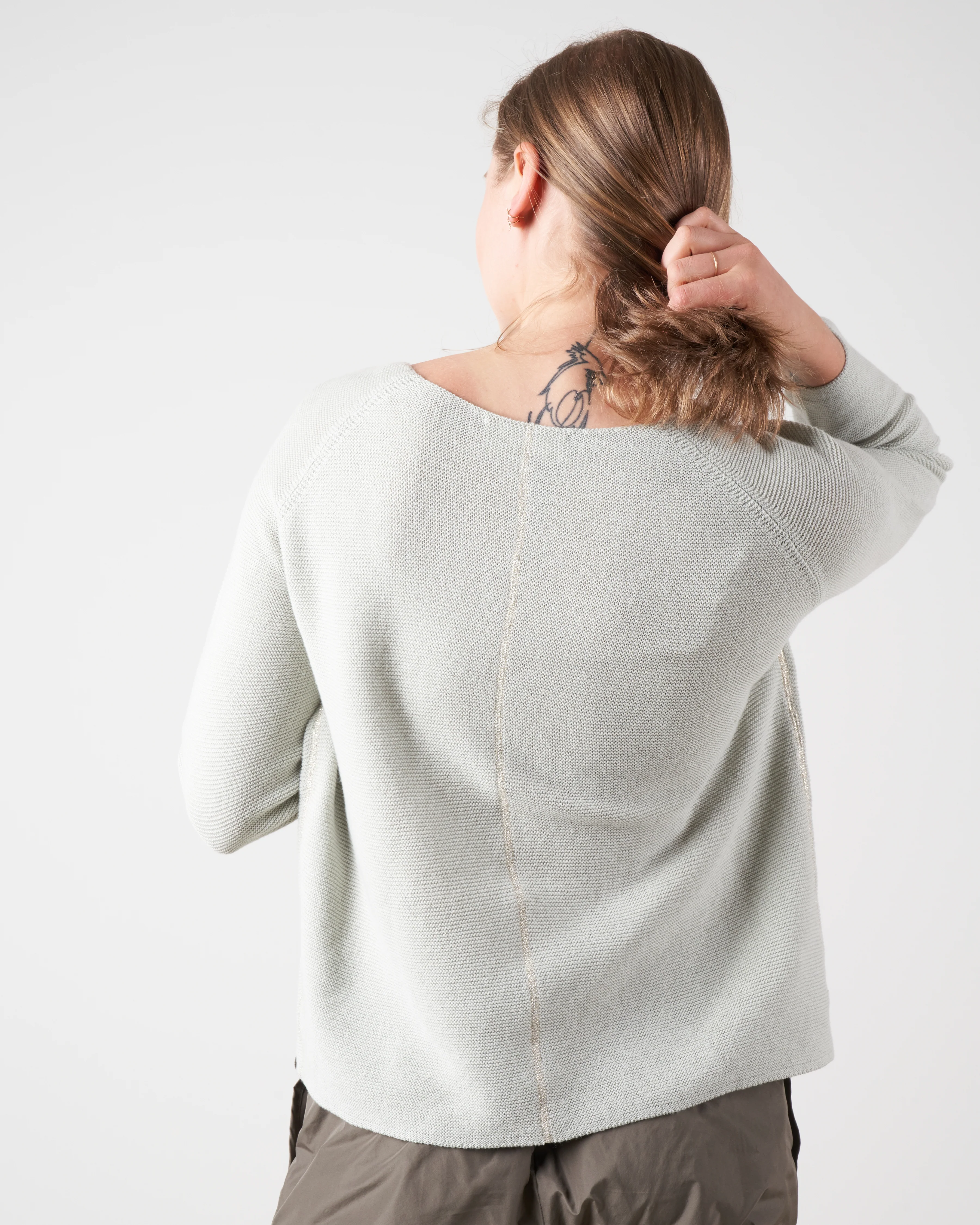 roundneck pullover - sage - Image 2
