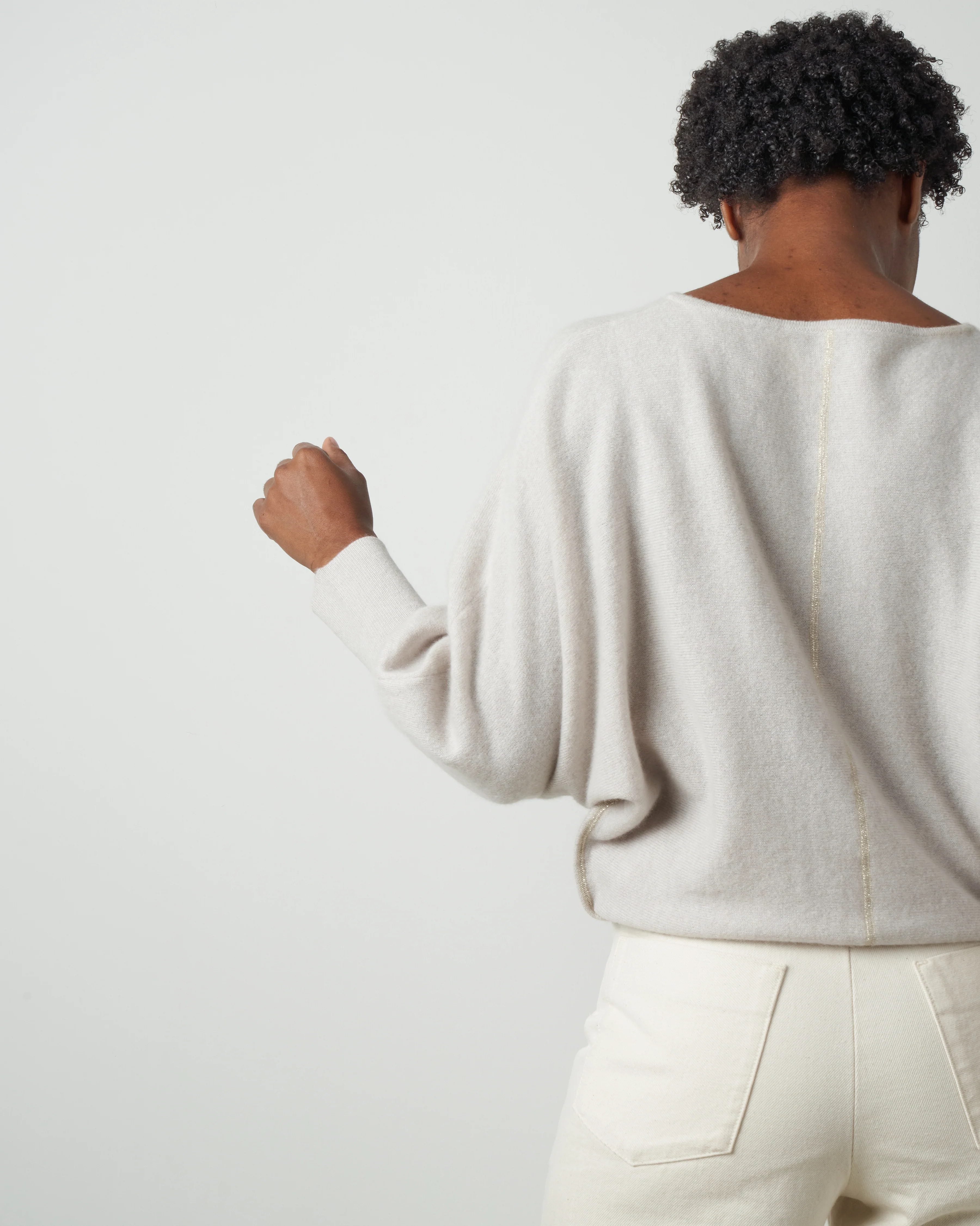 v-neck dolman - fog - Image 2