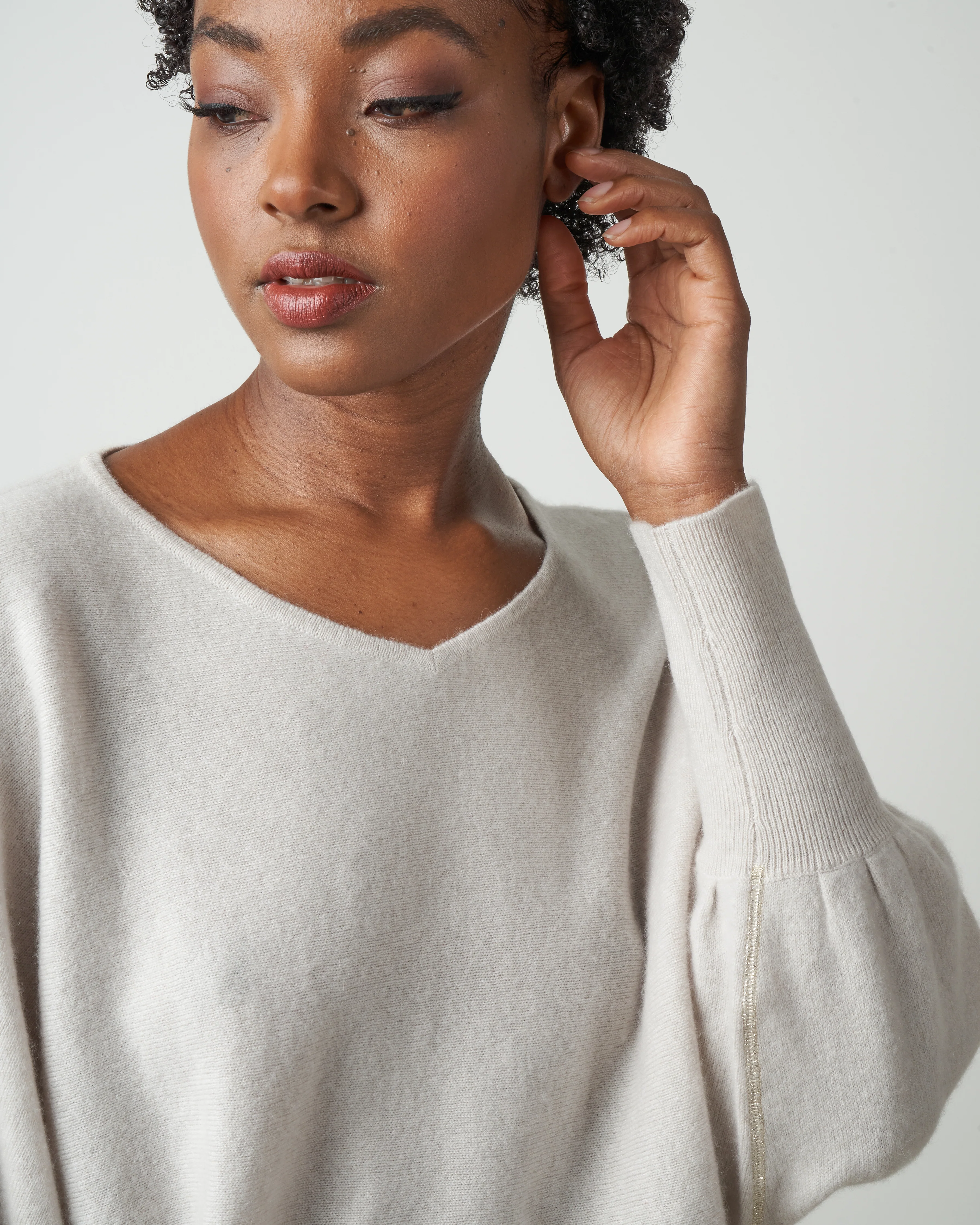 v-neck dolman - fog - Image 5