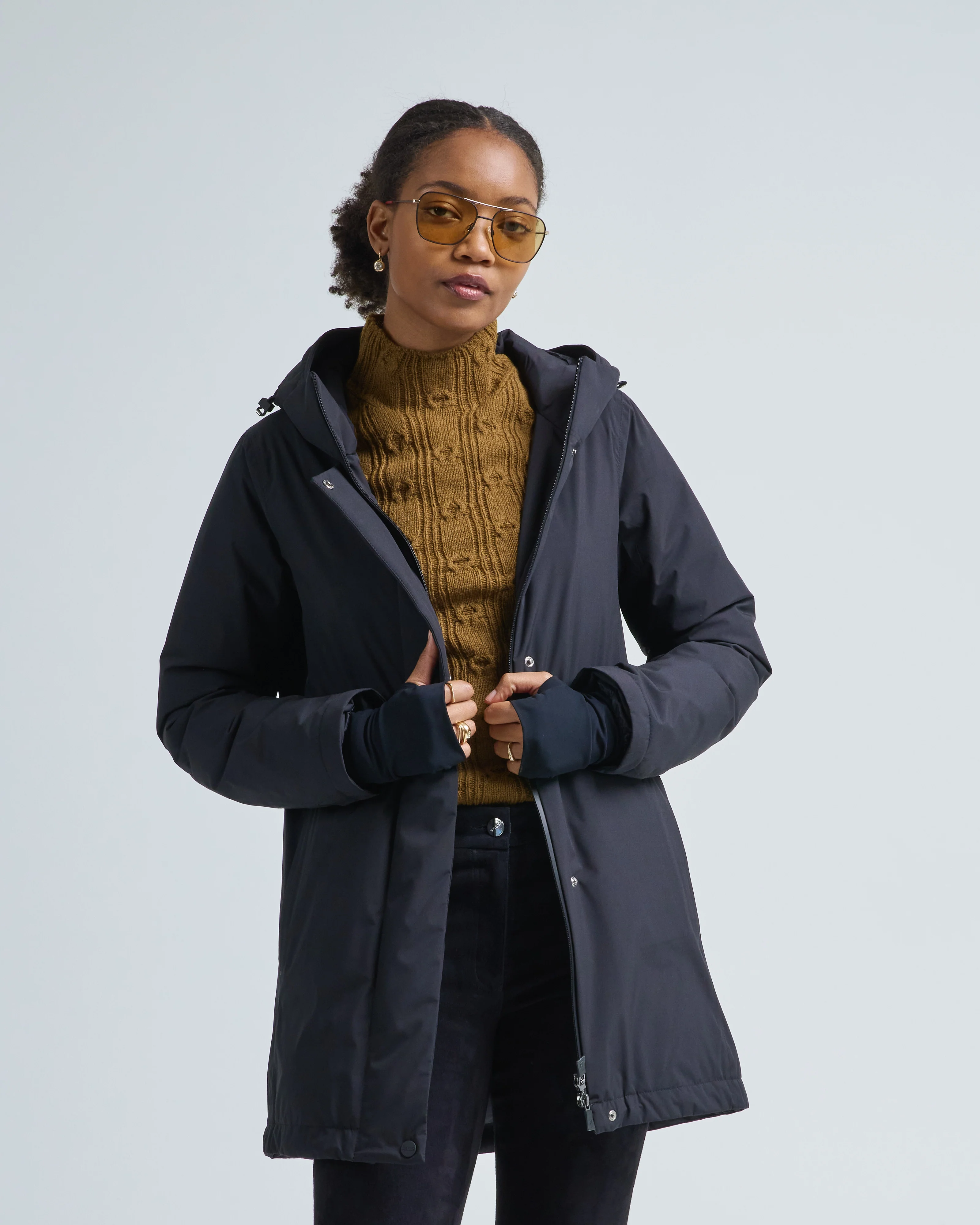 2 layer windstopper city trench w/ hood - Image 3