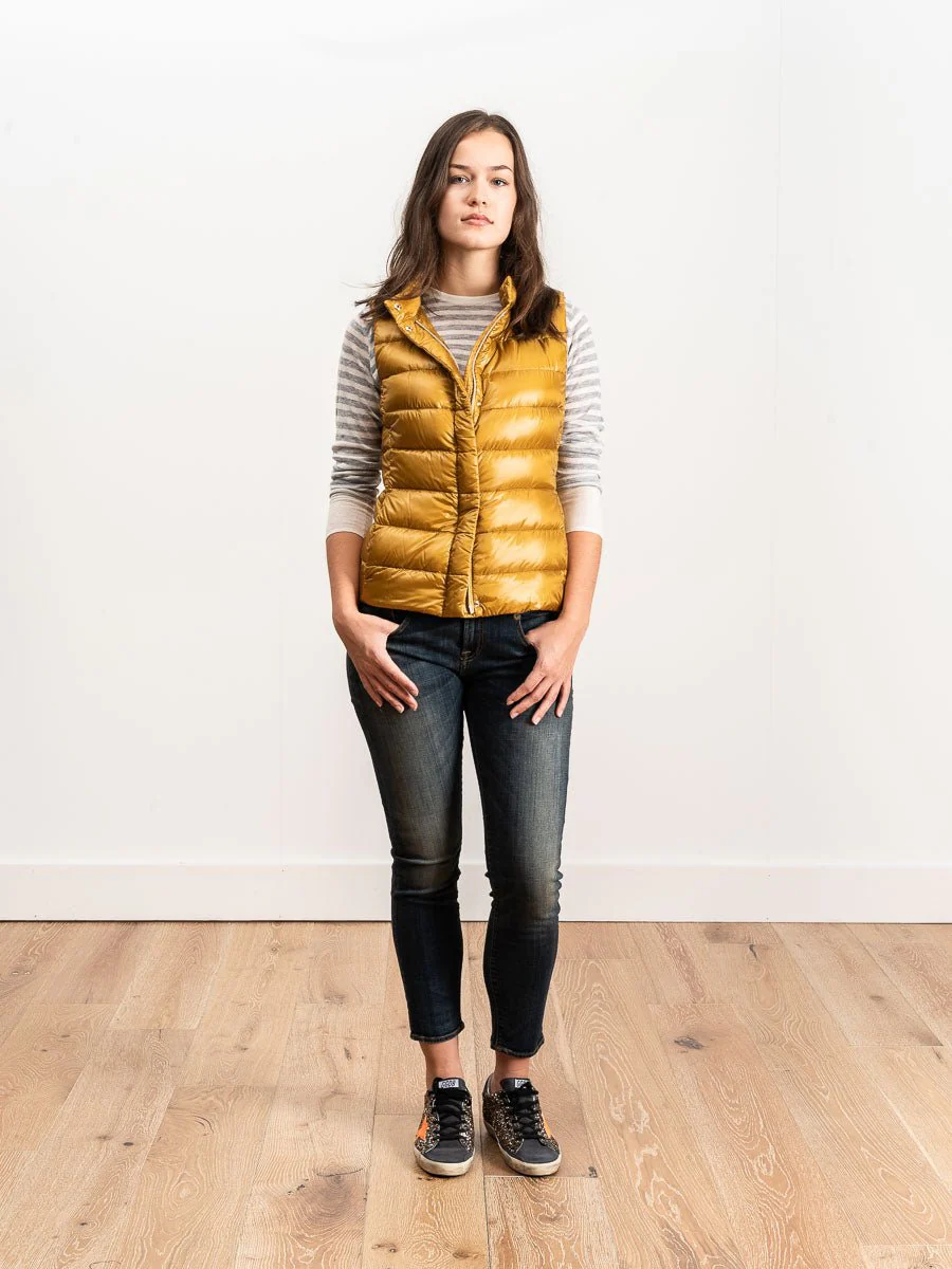 basic vest - mustard