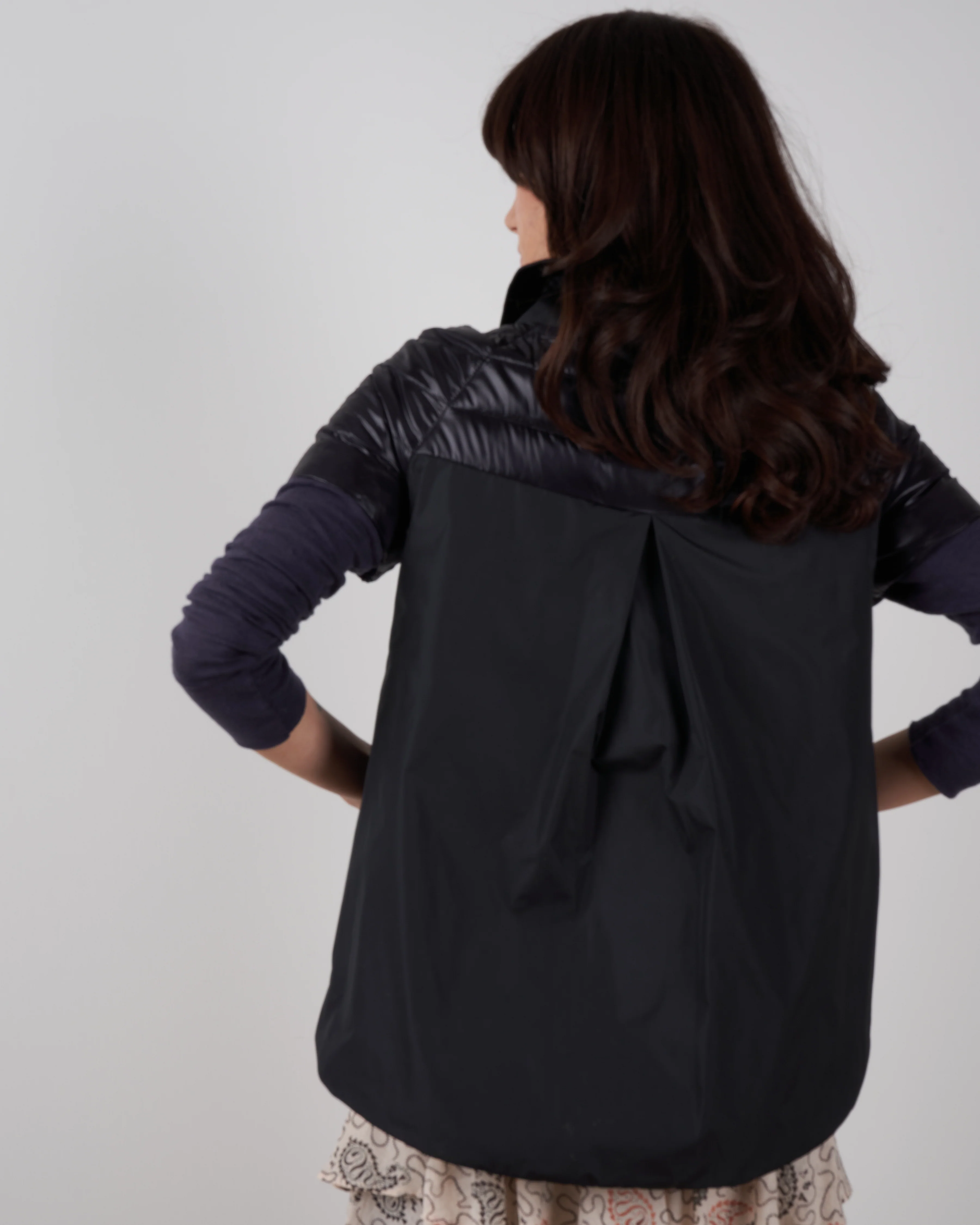 cap sleeve taffeta back - black - Image 2