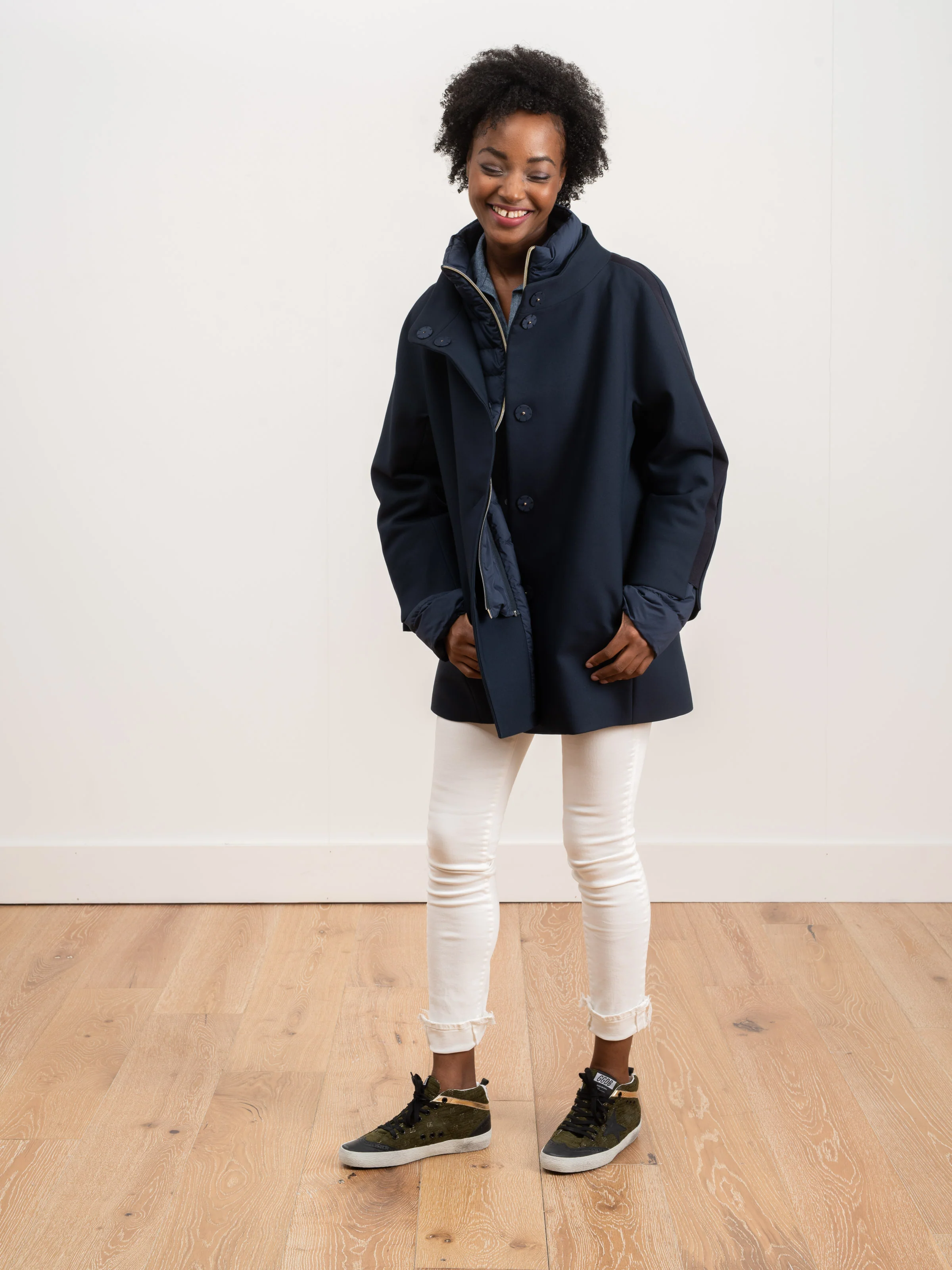 city glam coat - navy - Image 2