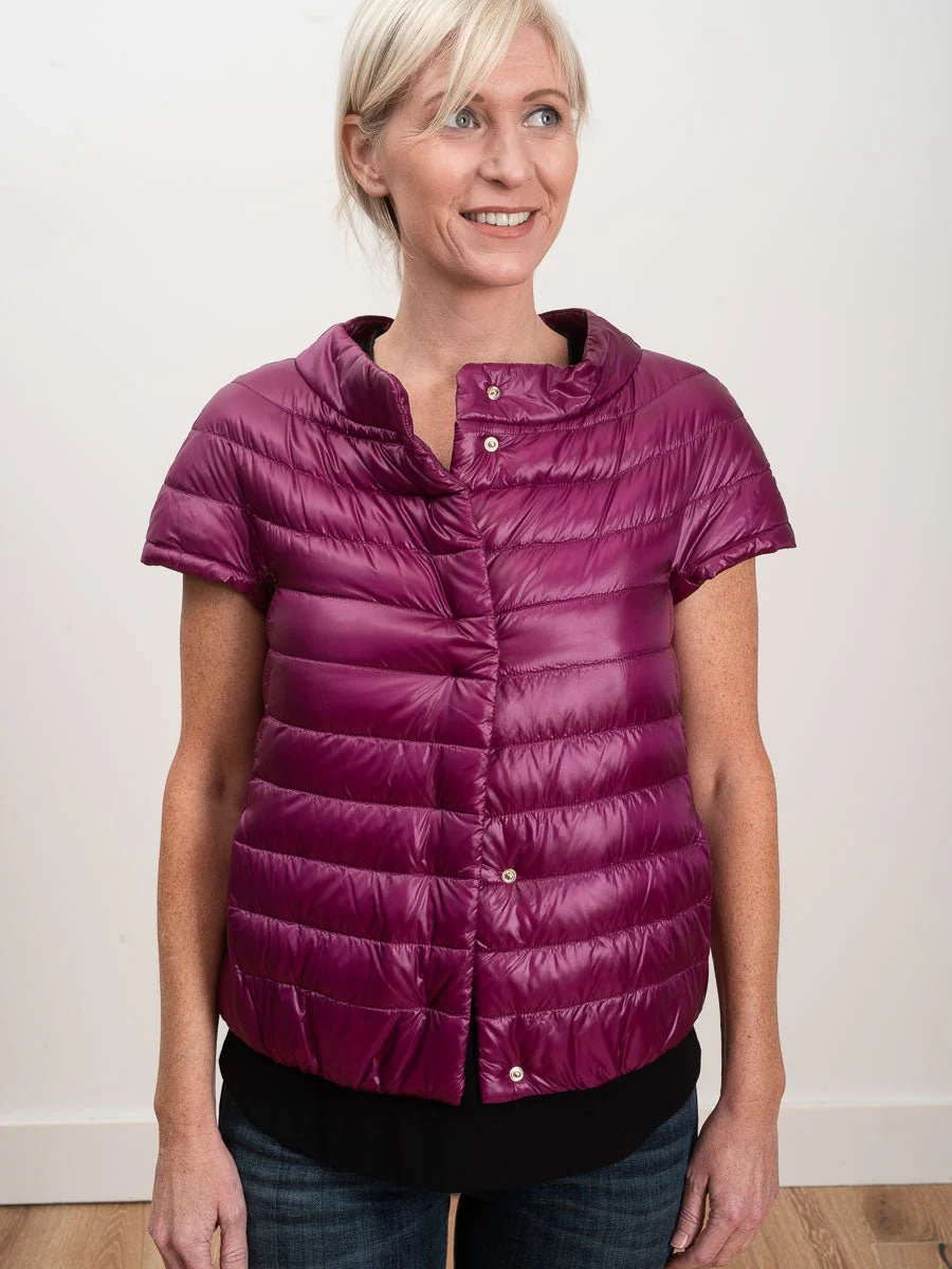 cap sleeve jacket - fuschia - Image 4