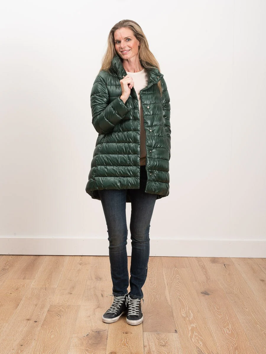 hi lo a-line jacket - evergreen - Image 2