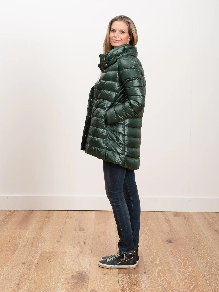 hi lo a-line jacket - evergreen - Image 3