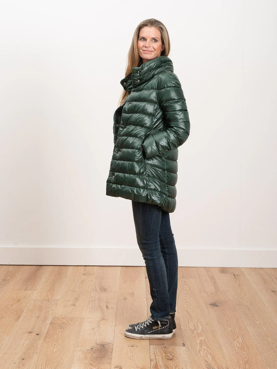 hi lo a-line jacket - evergreen - Image 4