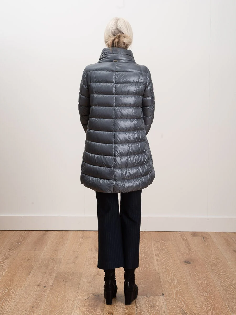 hi lo a-line jacket - slate blue - Image 3