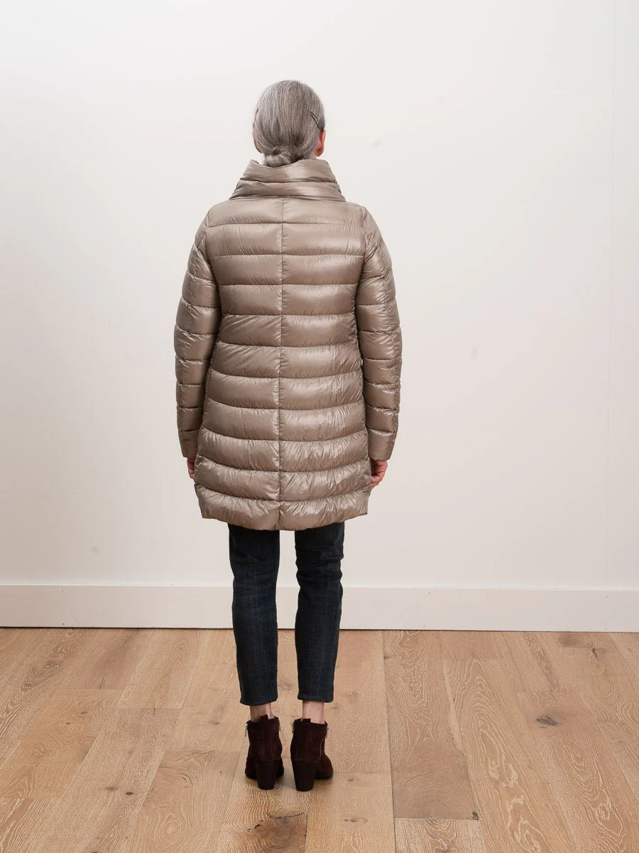 hi lo a-line jacket - taupe - Image 2