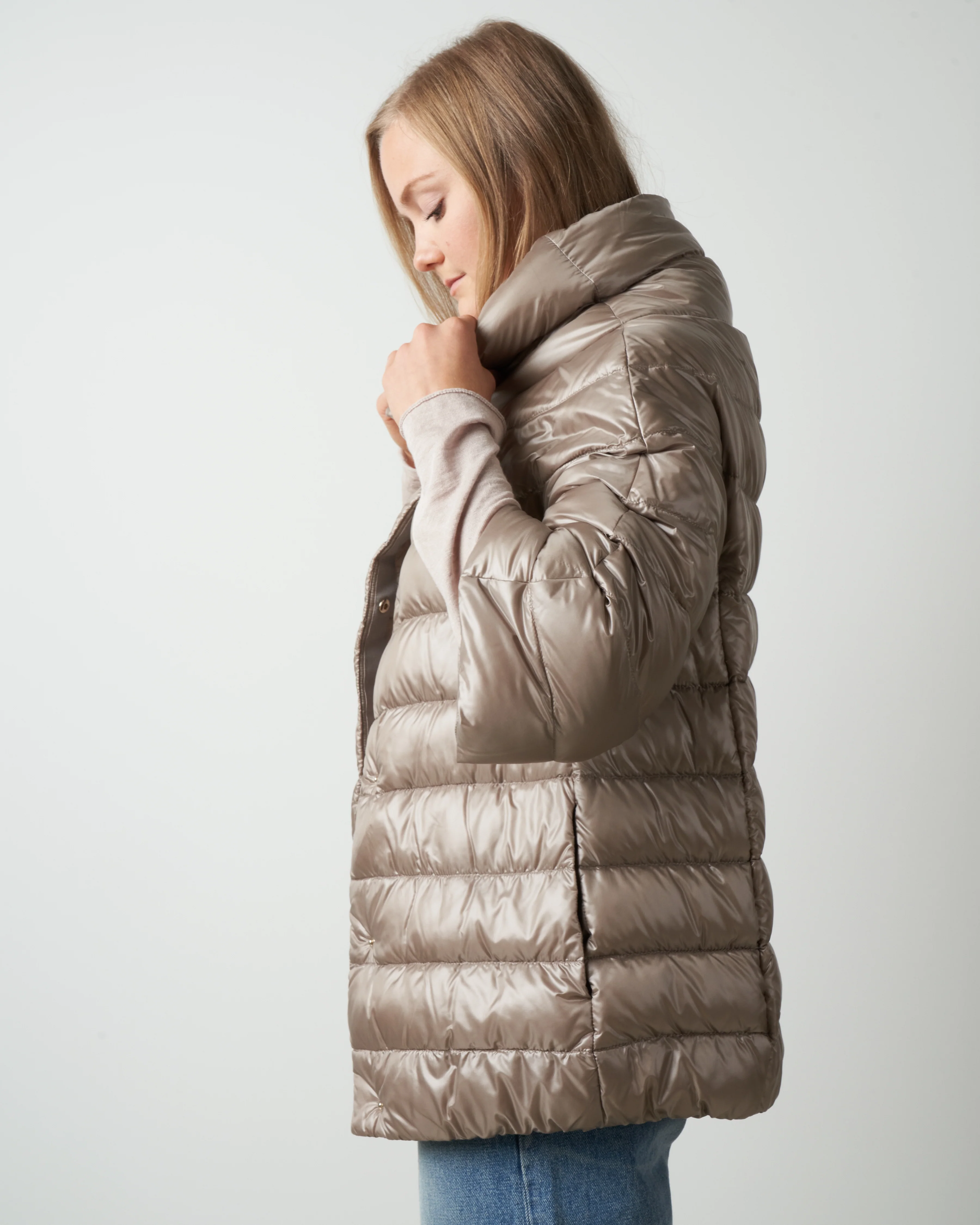 cocoon basic jacket - taupe - Image 3