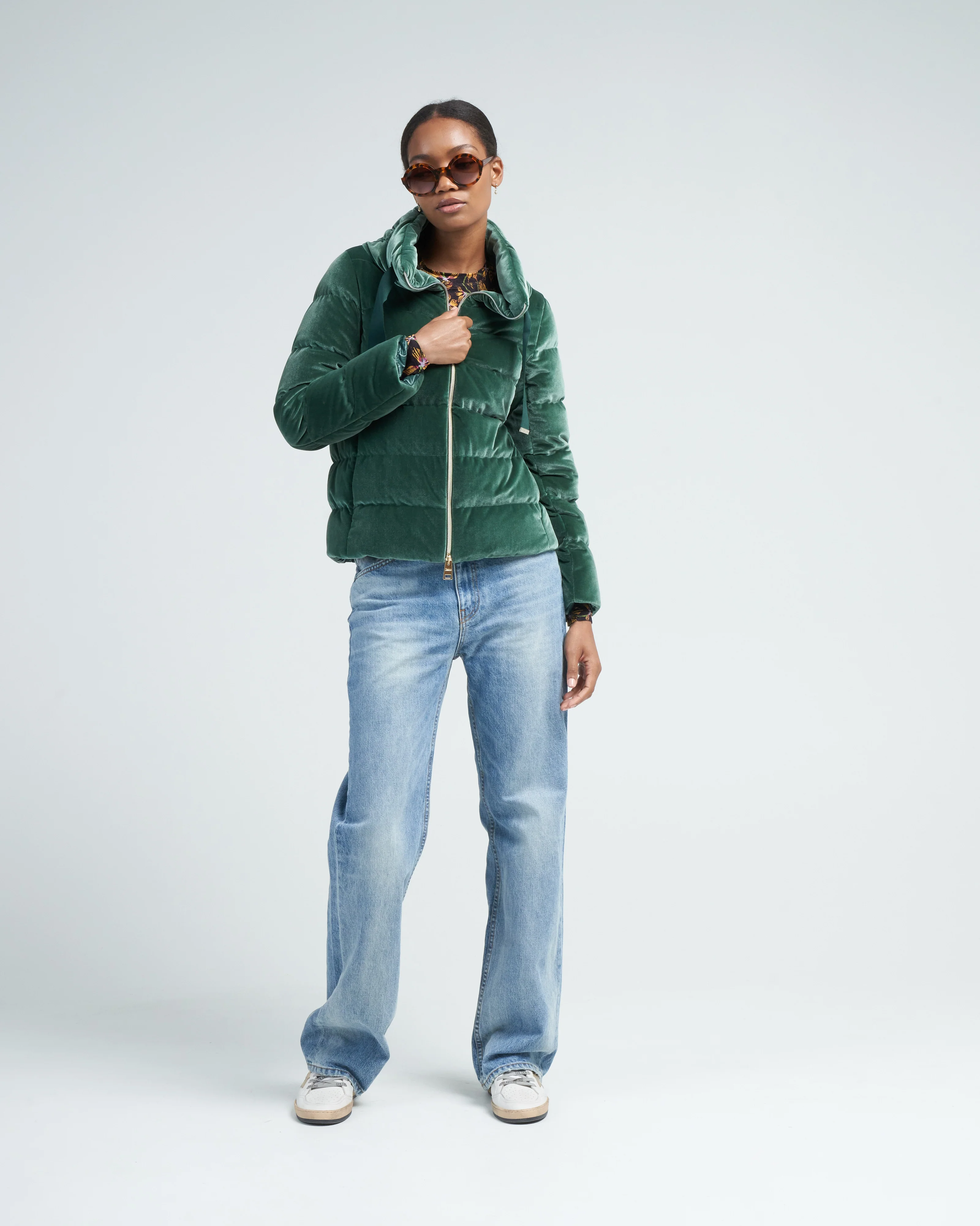 colour velvet bomber - Image 2
