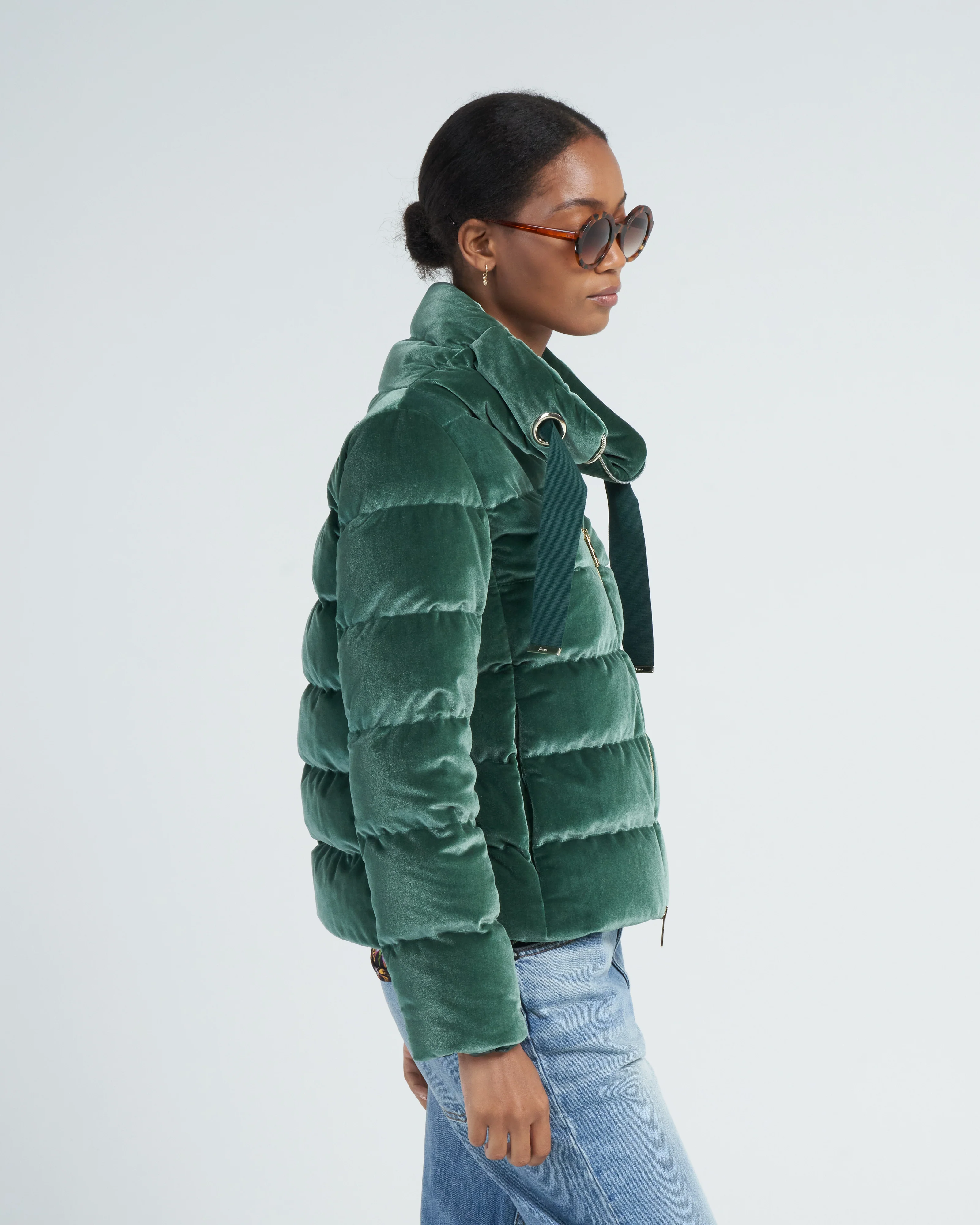 colour velvet bomber - Image 3
