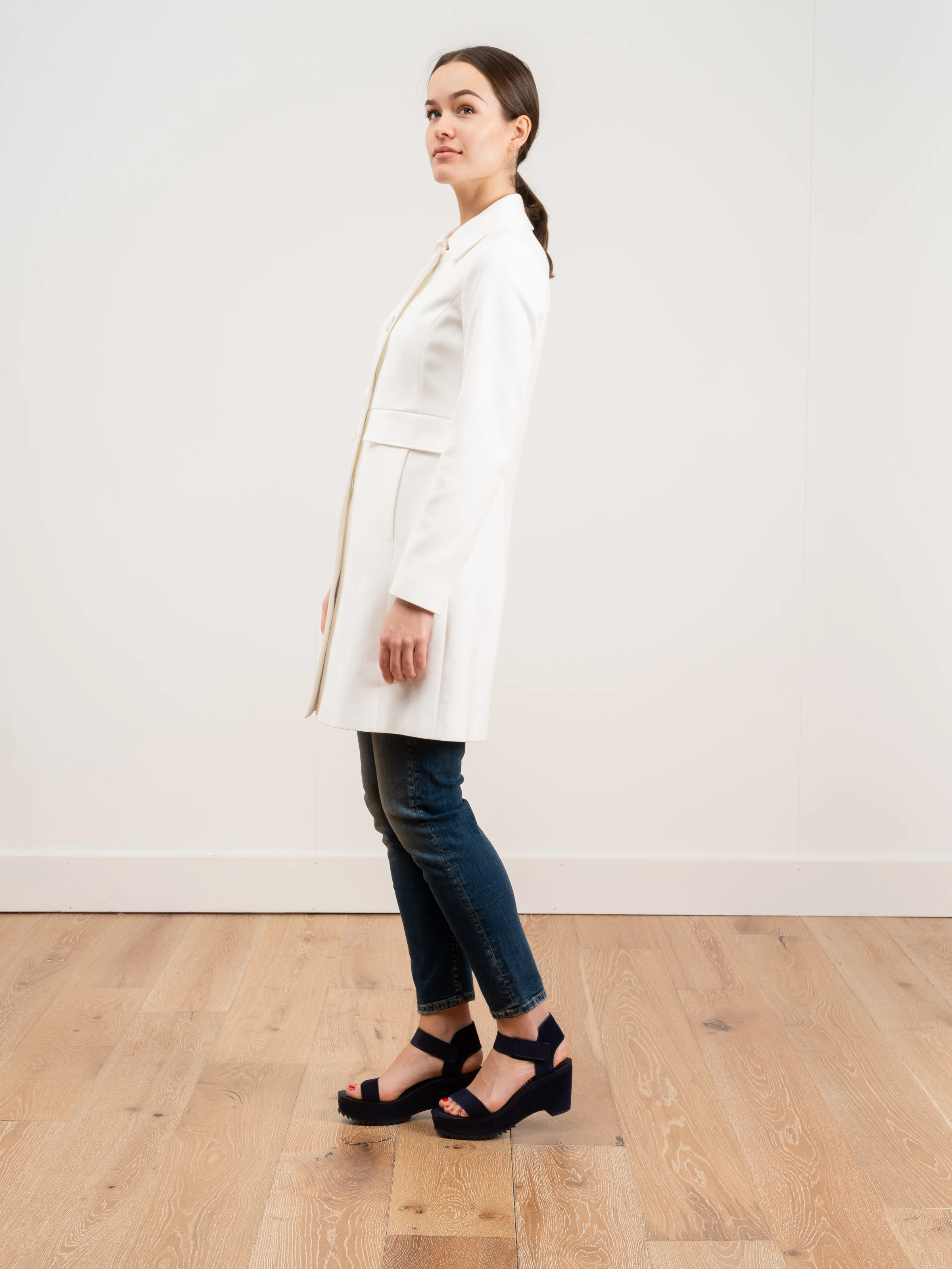 cotton fitted coat - Image 2