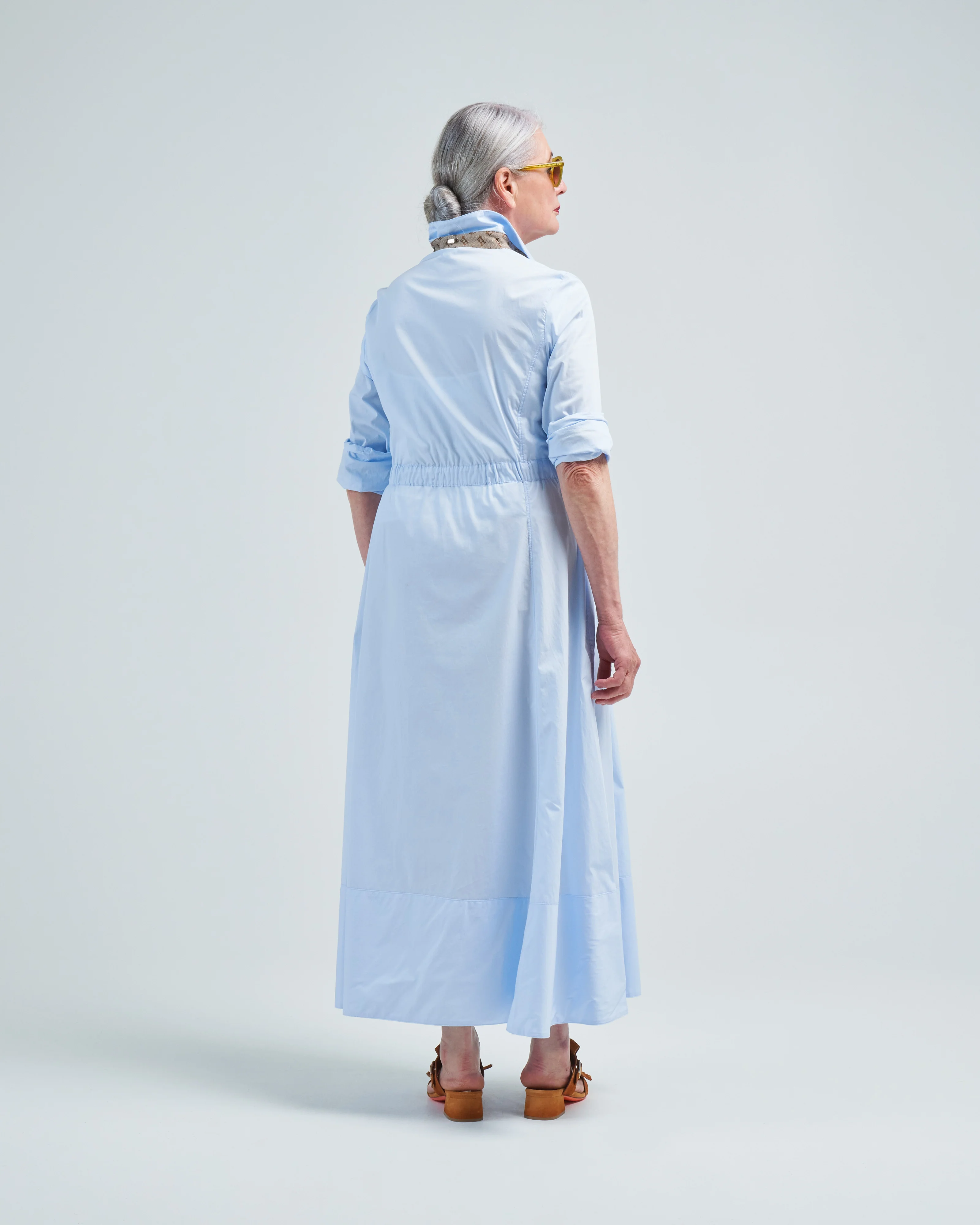 cotton long shirtdress - Image 4