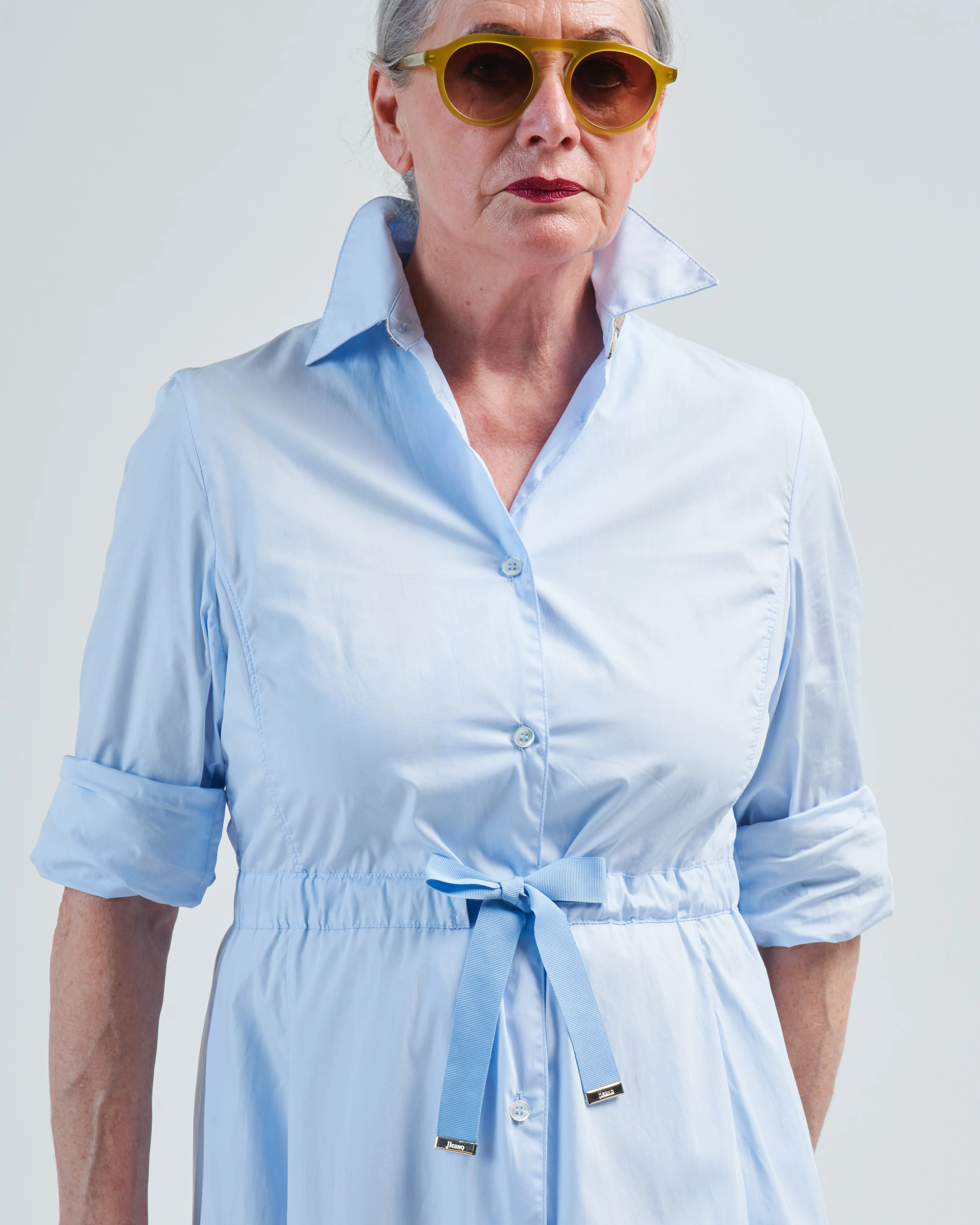 cotton long shirtdress - Image 5