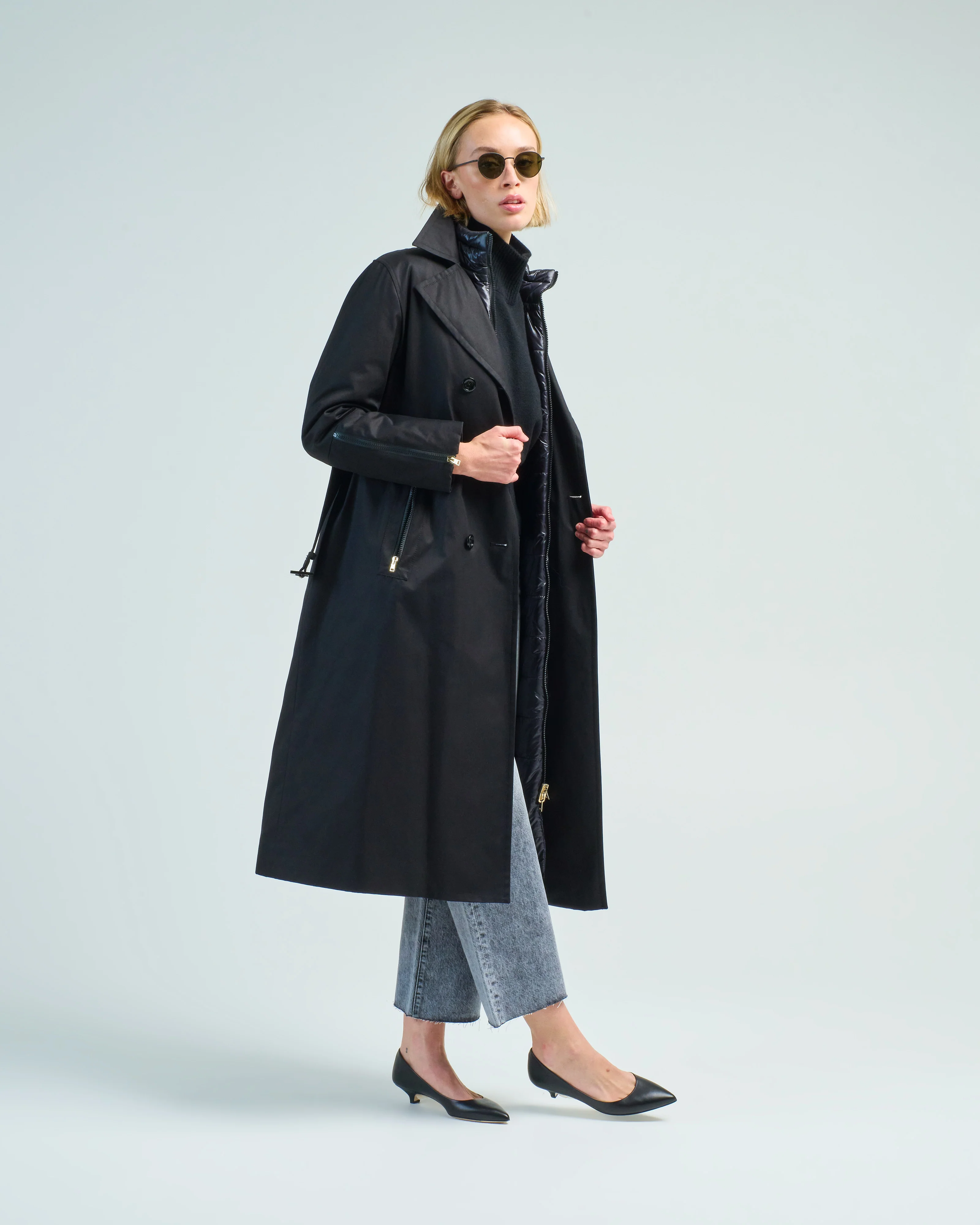 delon cotton double breasted trench 3 in 1 - Image 4