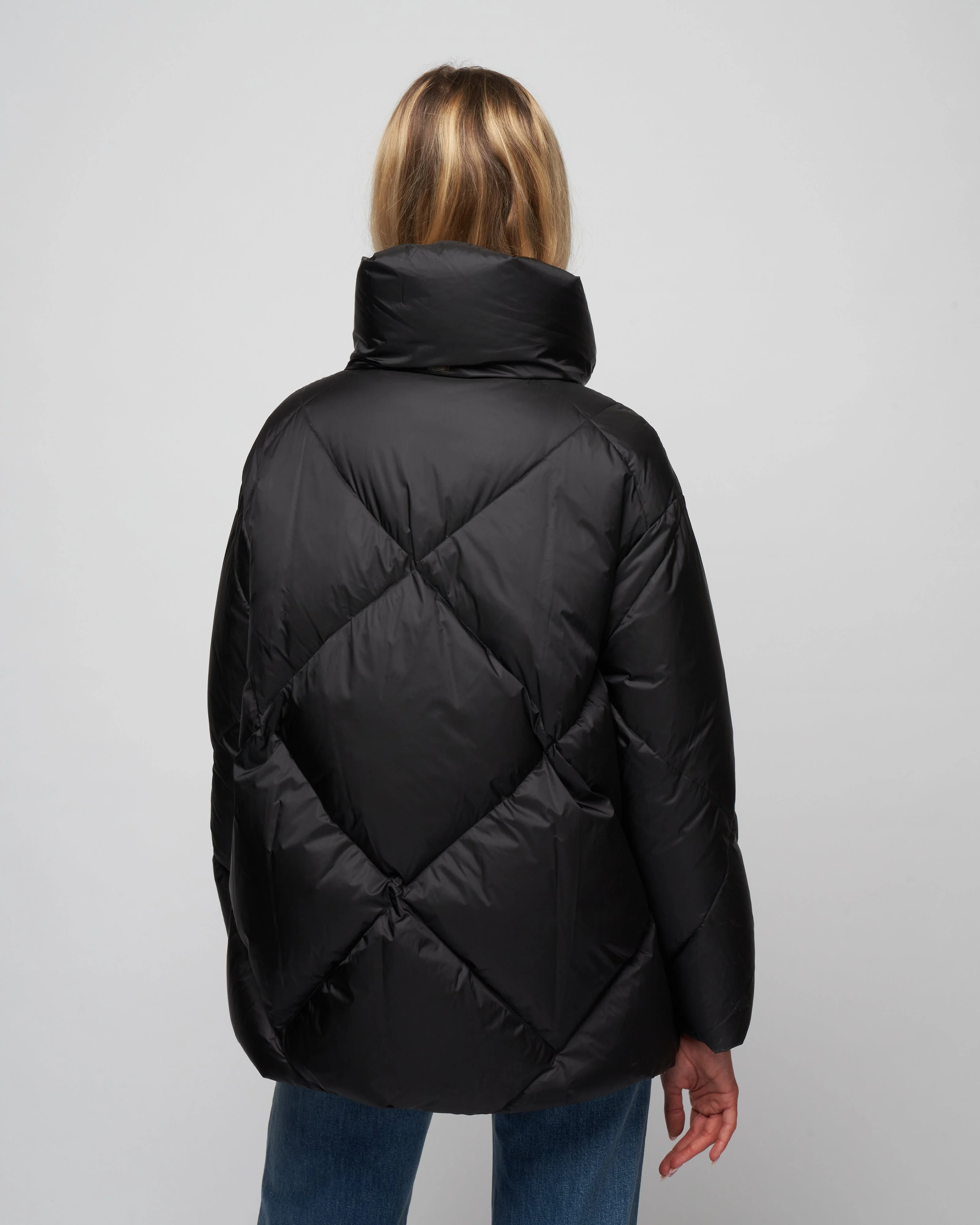 diamond quilt midi jacket - Image 4