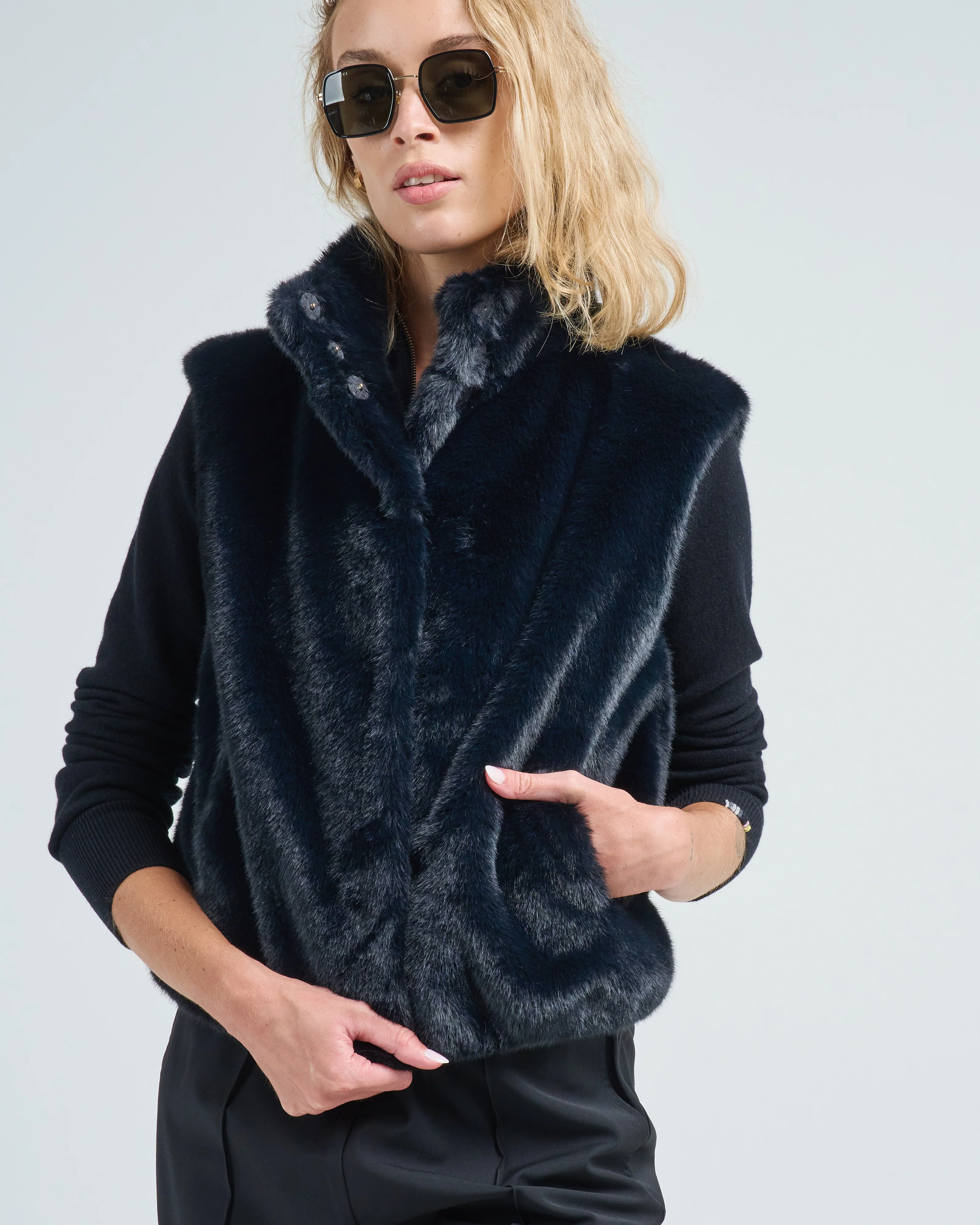 faux fur vest - Image 5