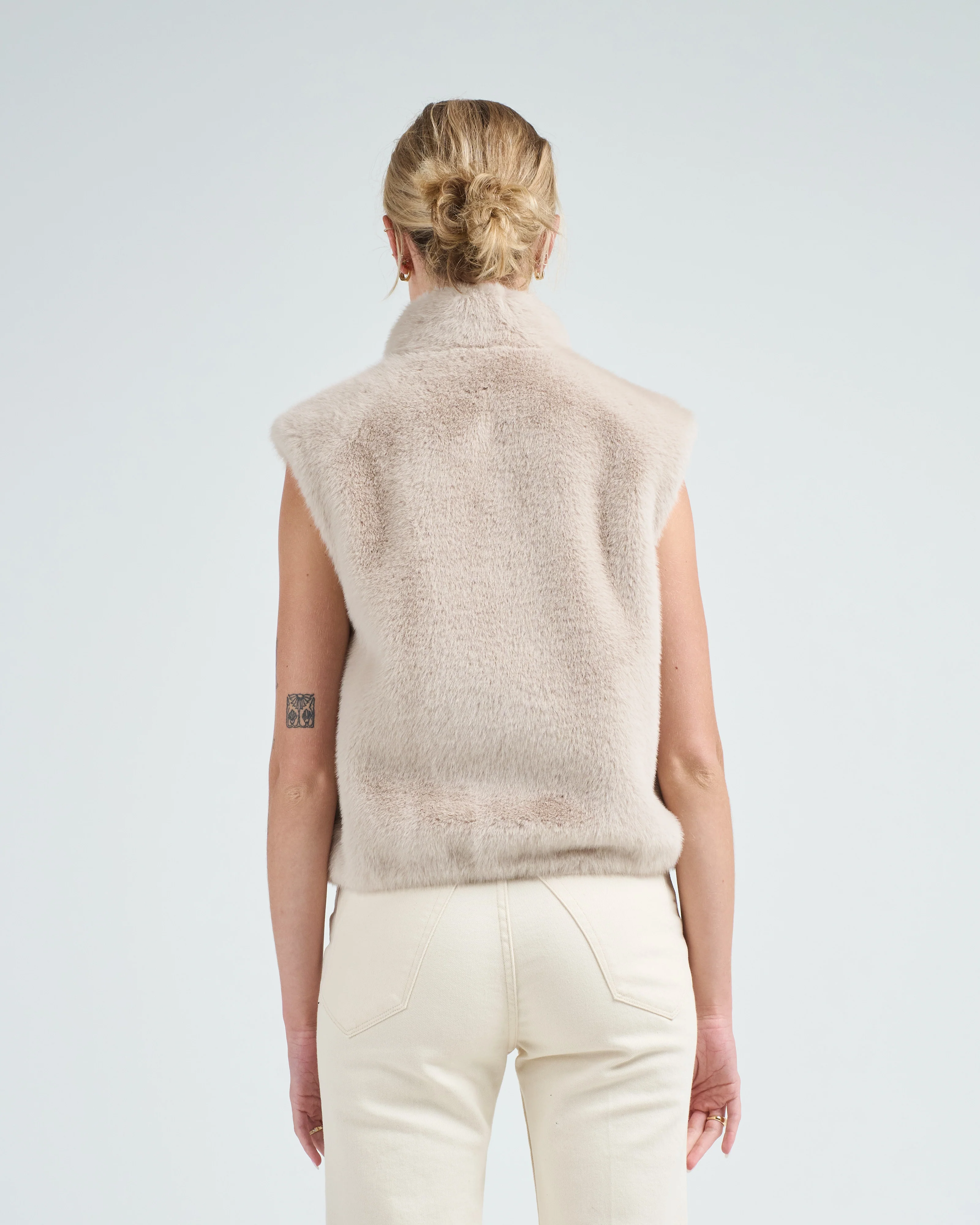 faux fur vest - Image 5