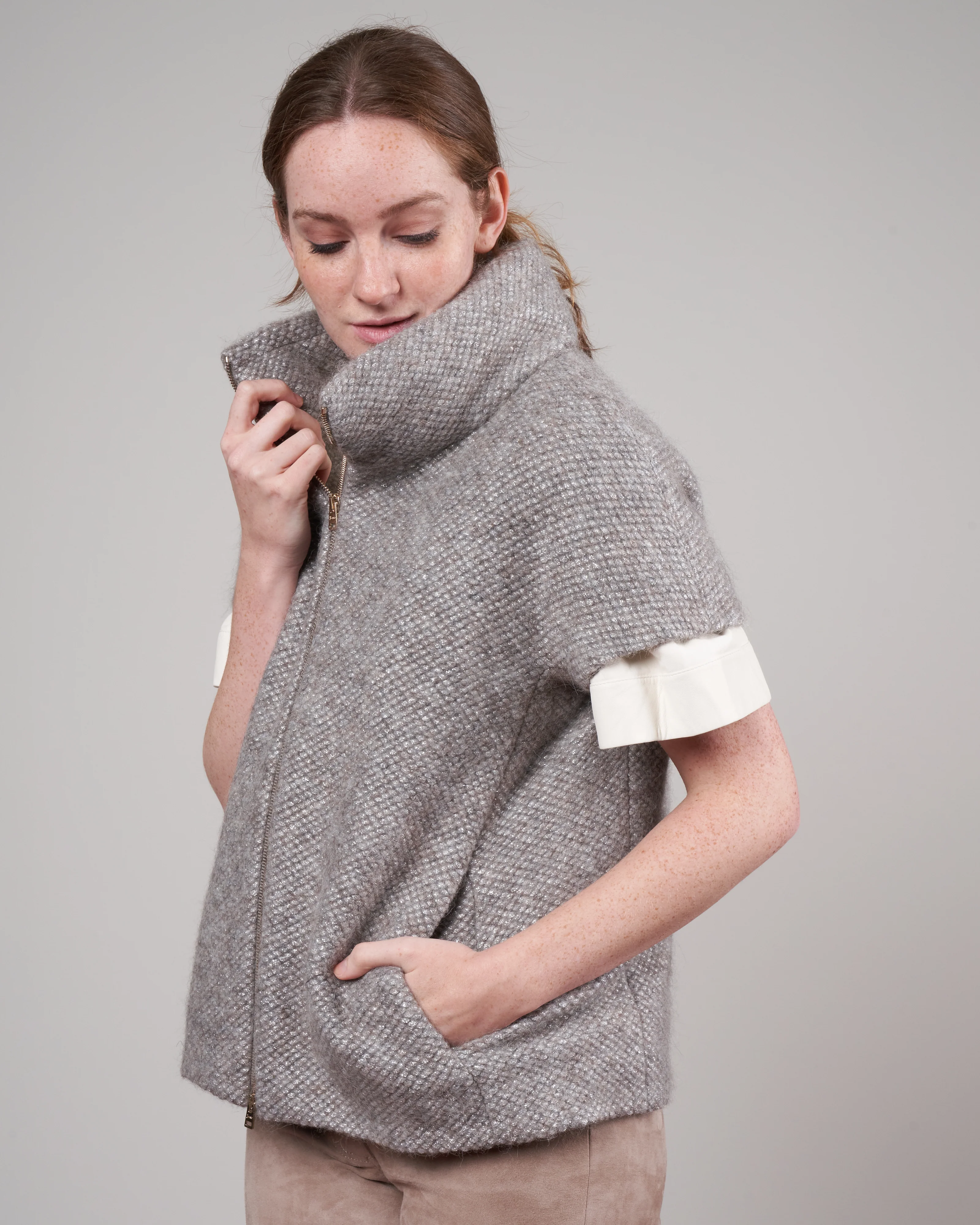 lurex animal friendly wool topper - grigio perla 9410 - Image 3