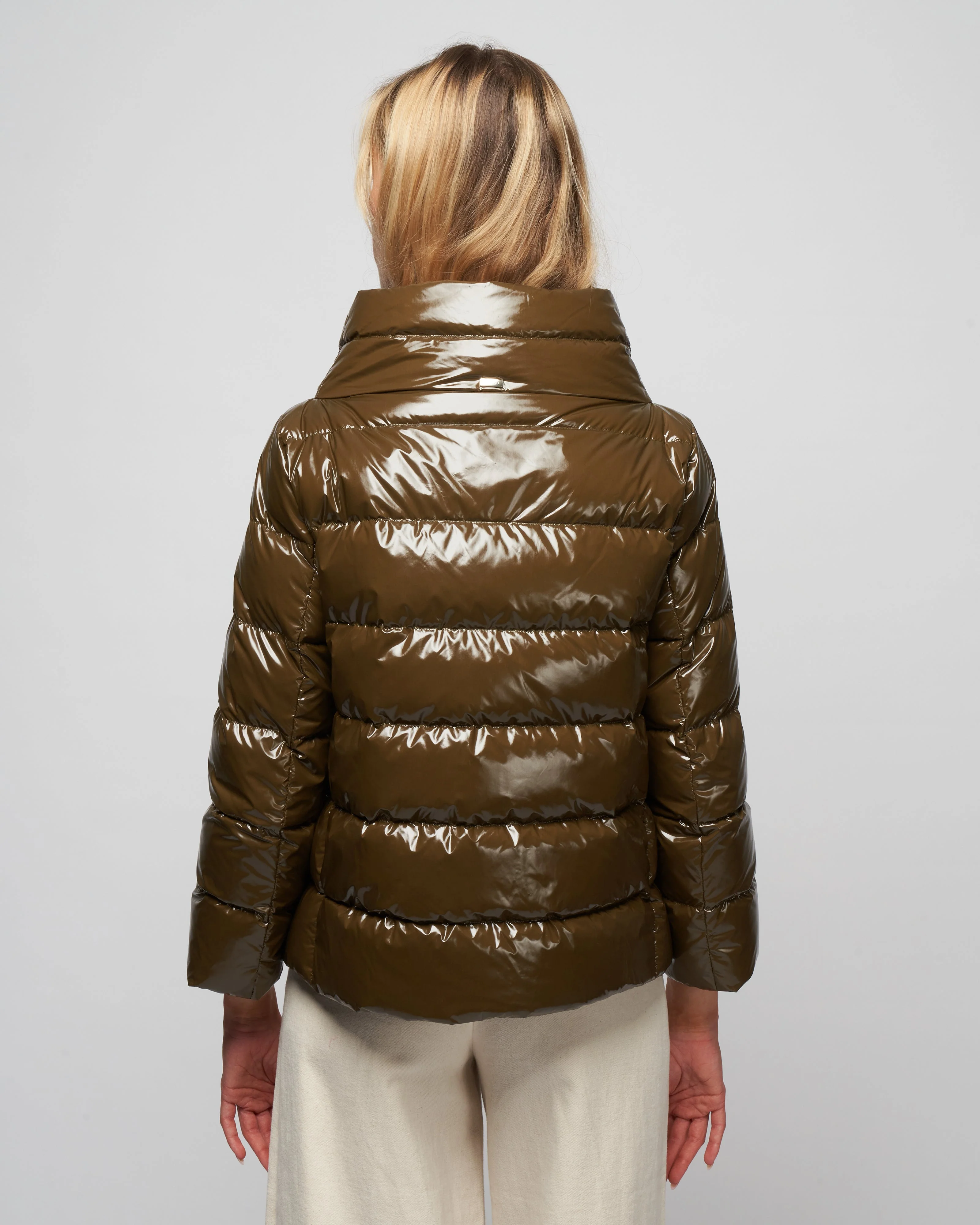 gloss short jacket - verde militare - Image 4