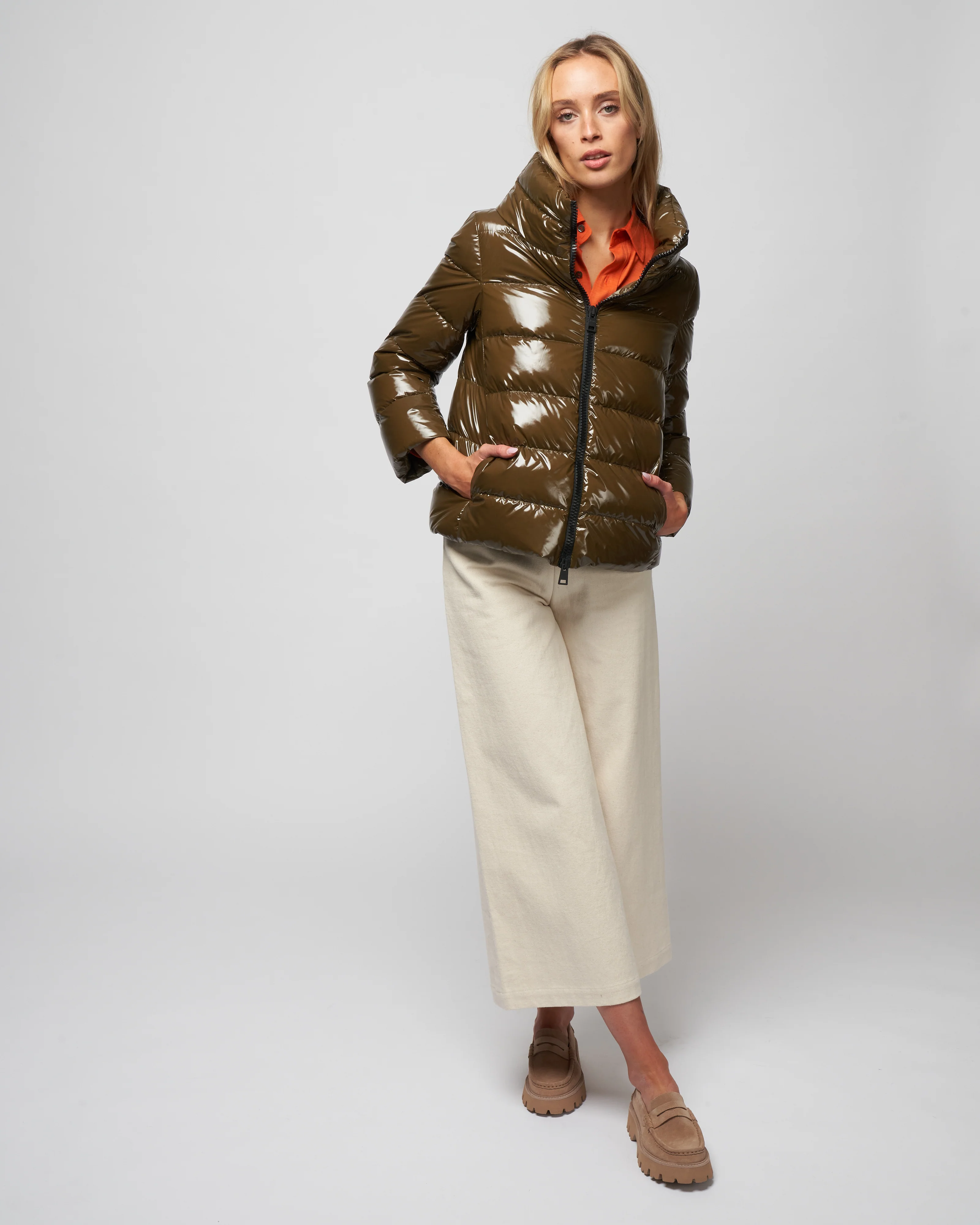 gloss short jacket - verde militare - Image 6