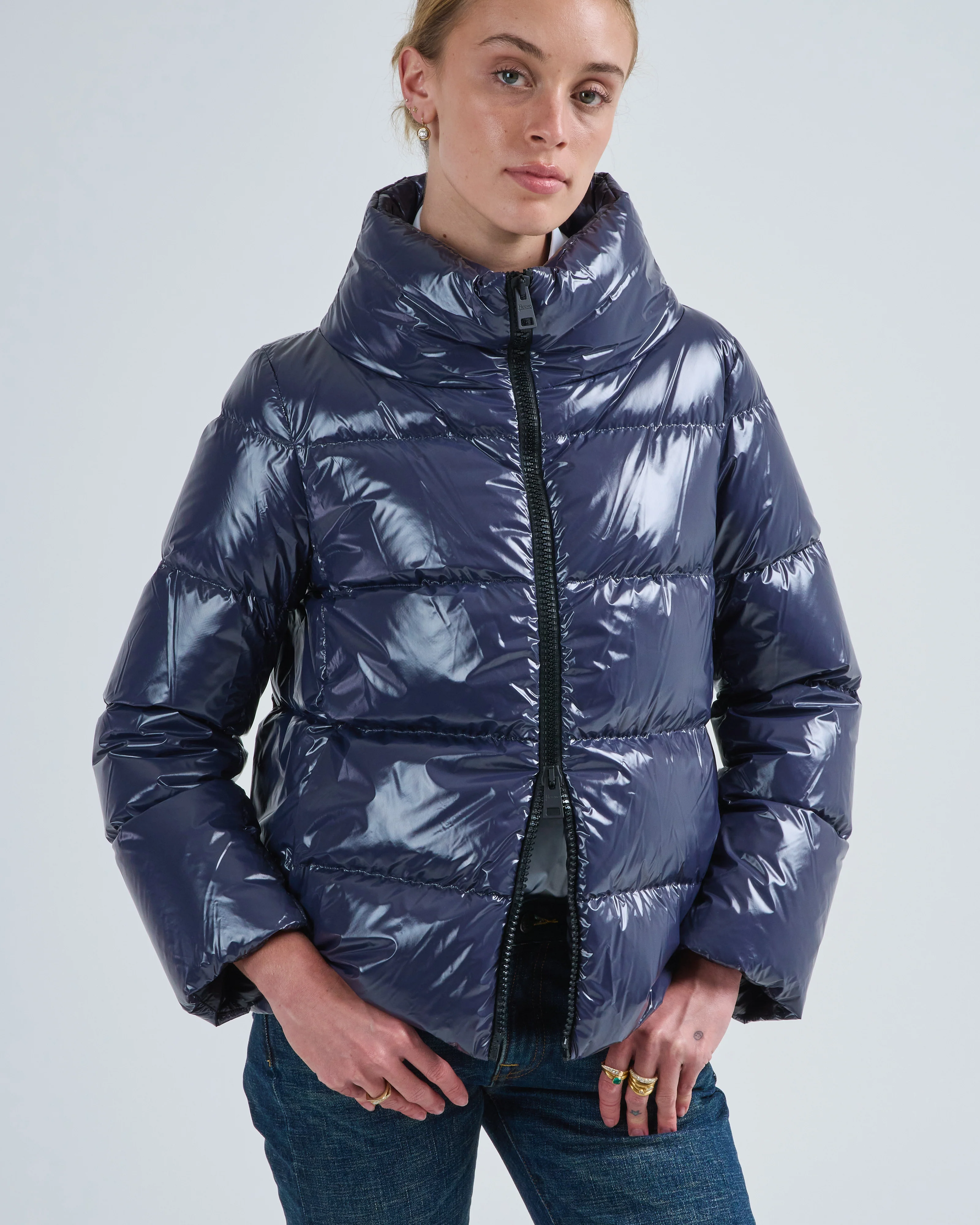 gloss zipper jacket - Image 2