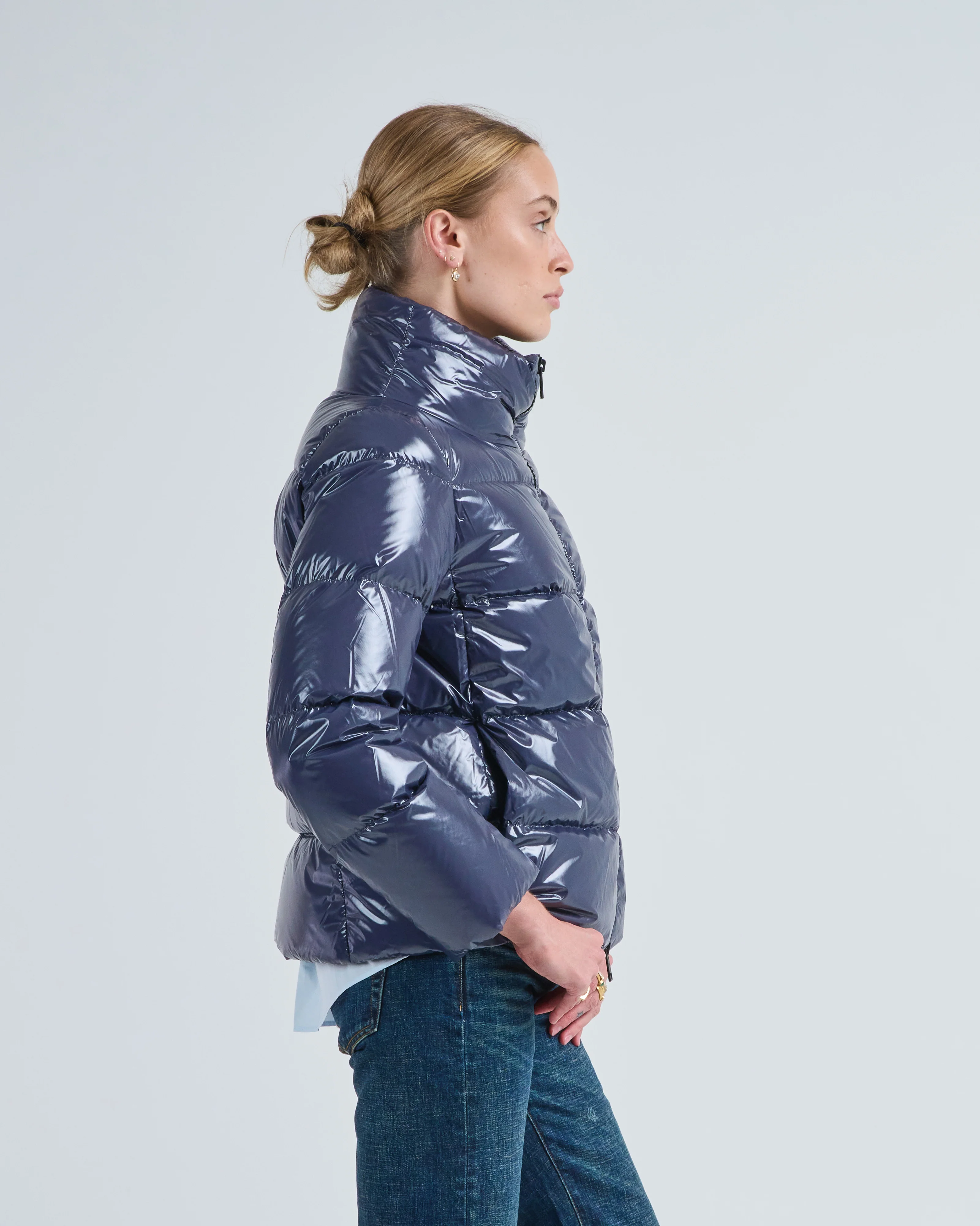 gloss zipper jacket - Image 3