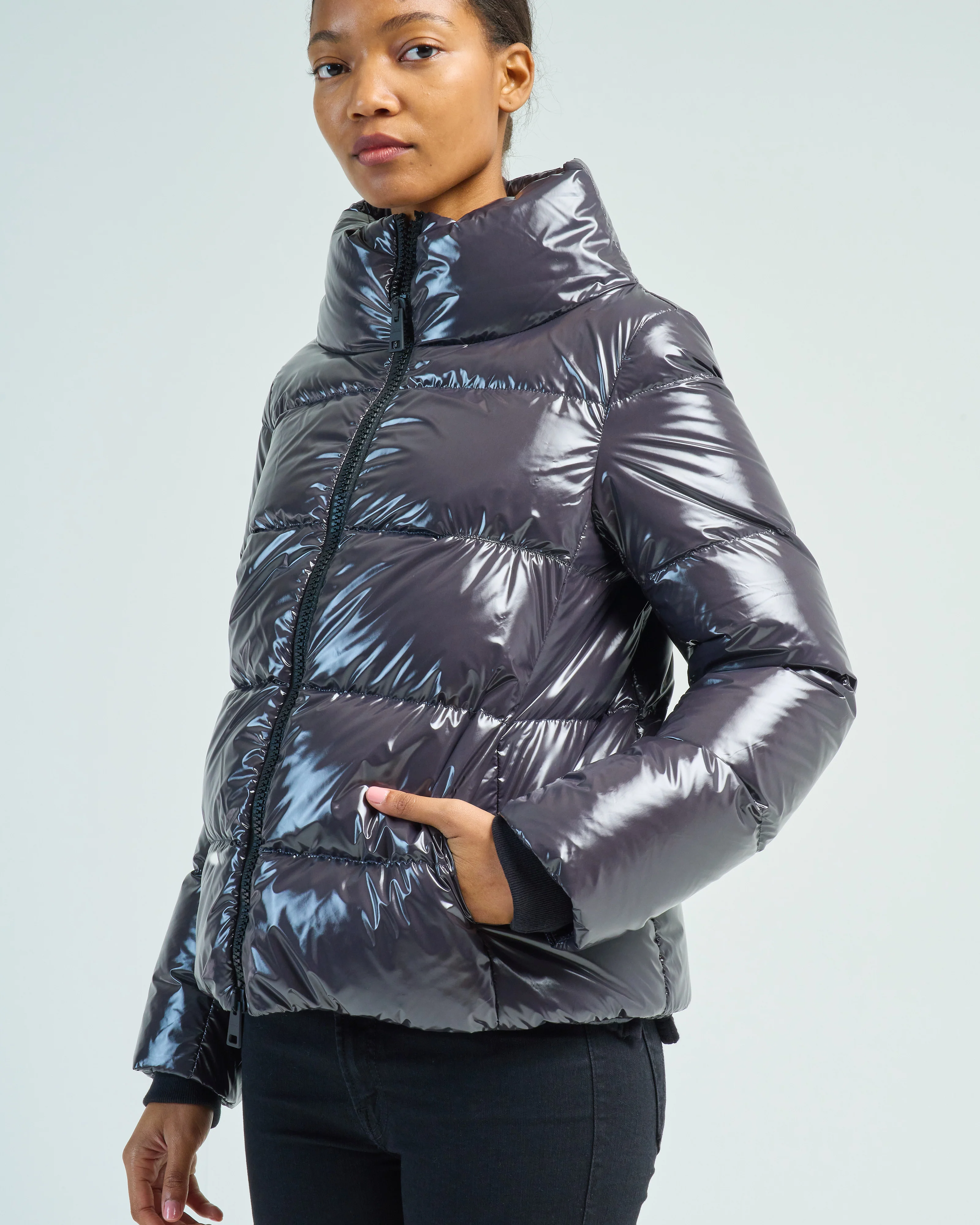 gloss zipper jacket - Image 5