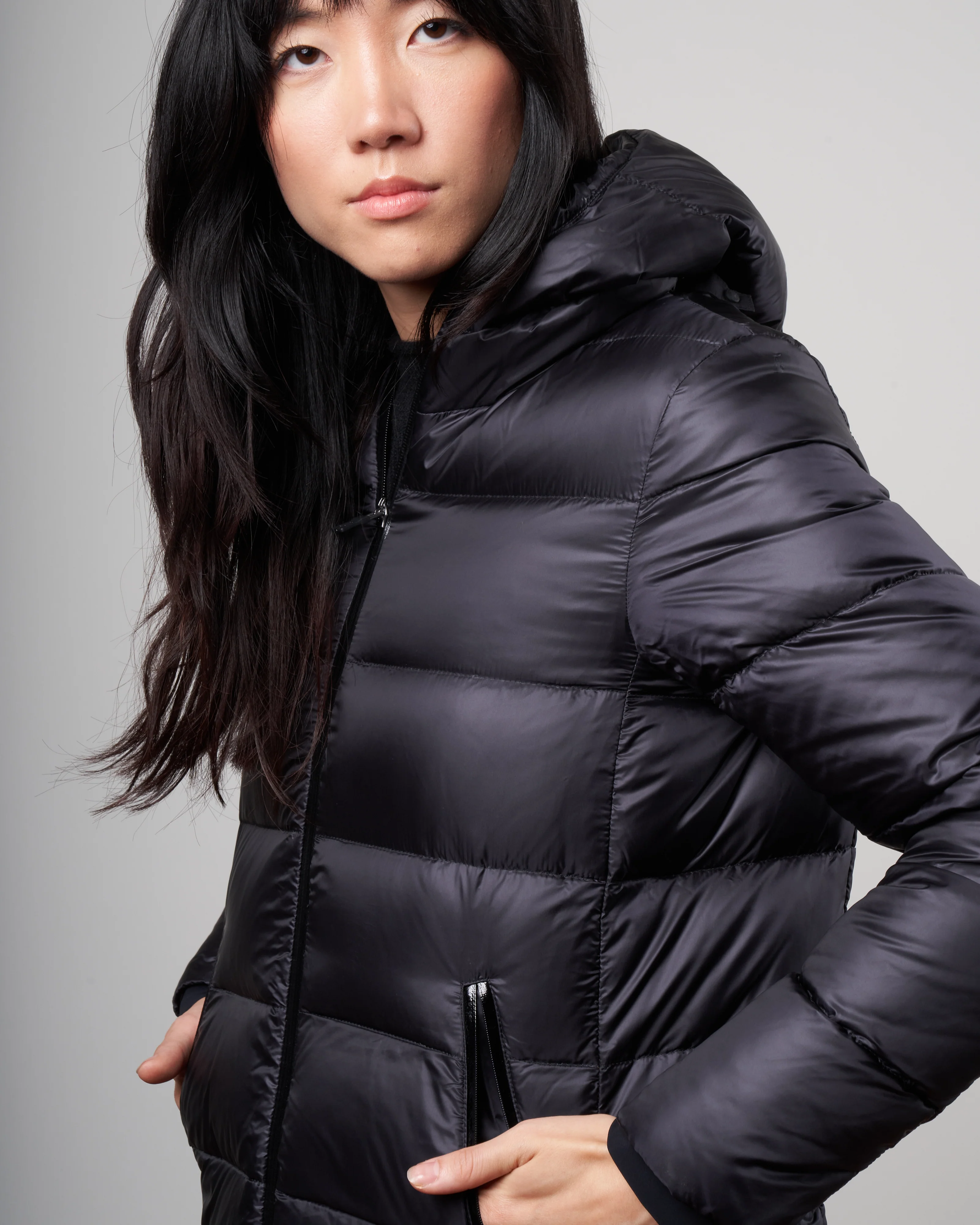goretex® hooded 2-in-1 raincoat - nero 9300 - Image 2