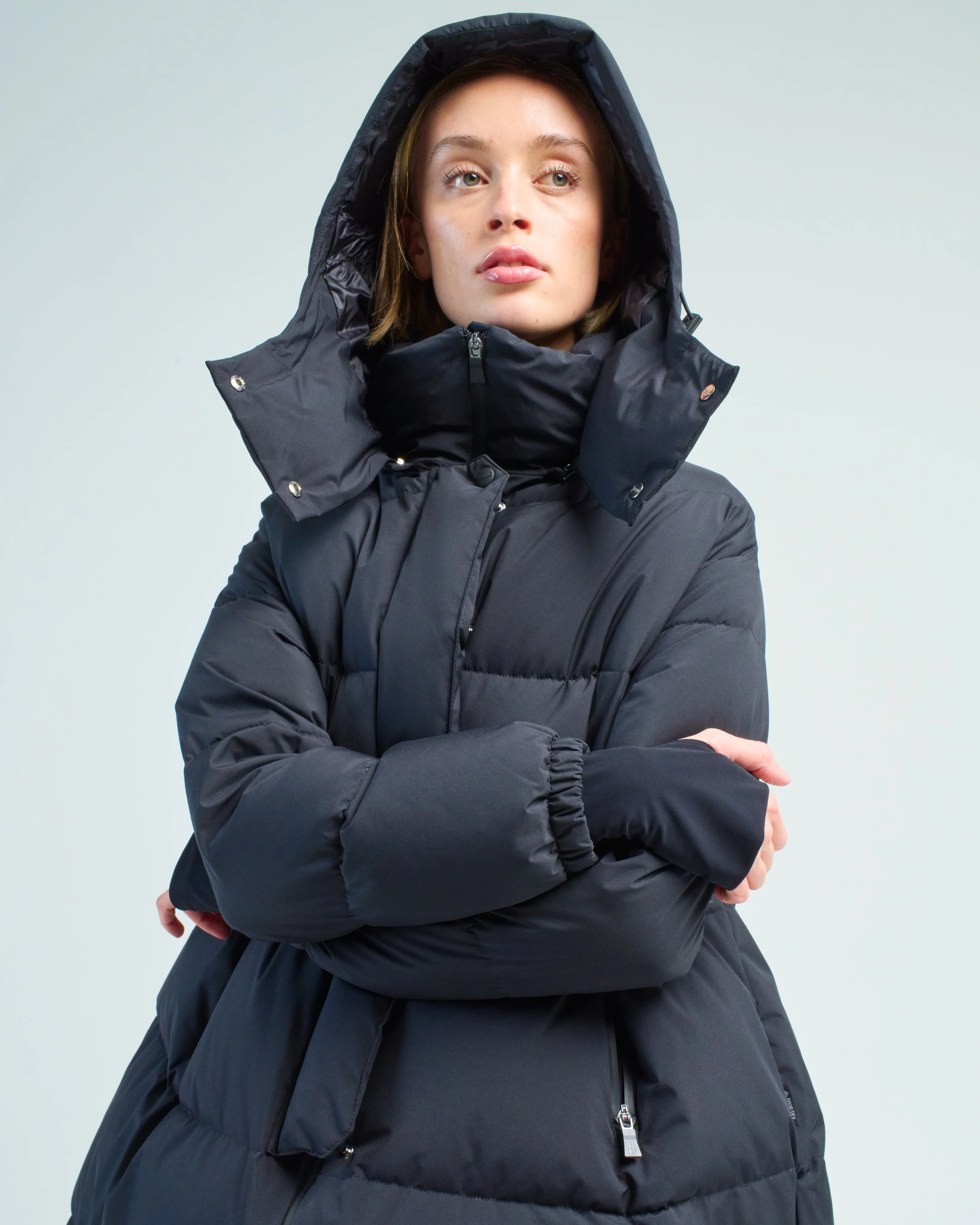 gortex a-line oversized coat - Image 2