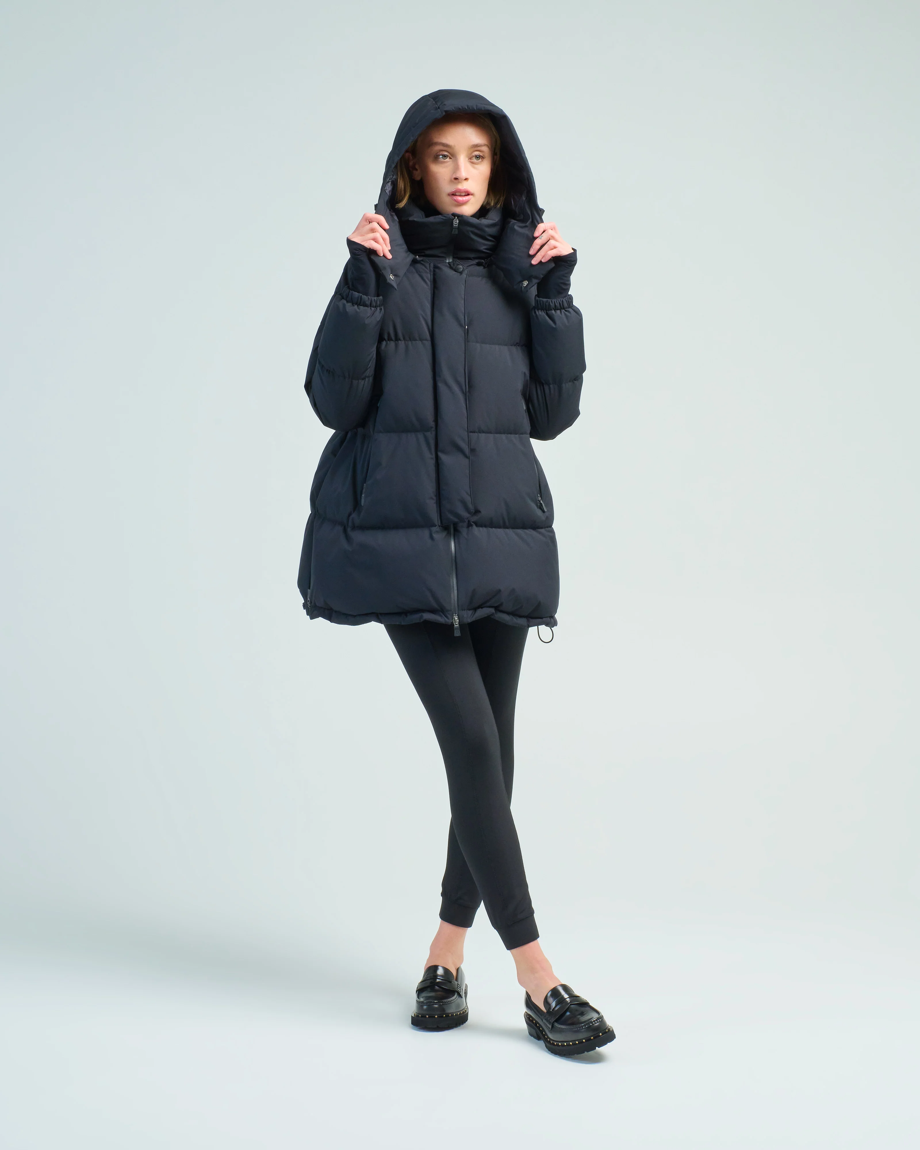 gortex a-line oversized coat - Image 3