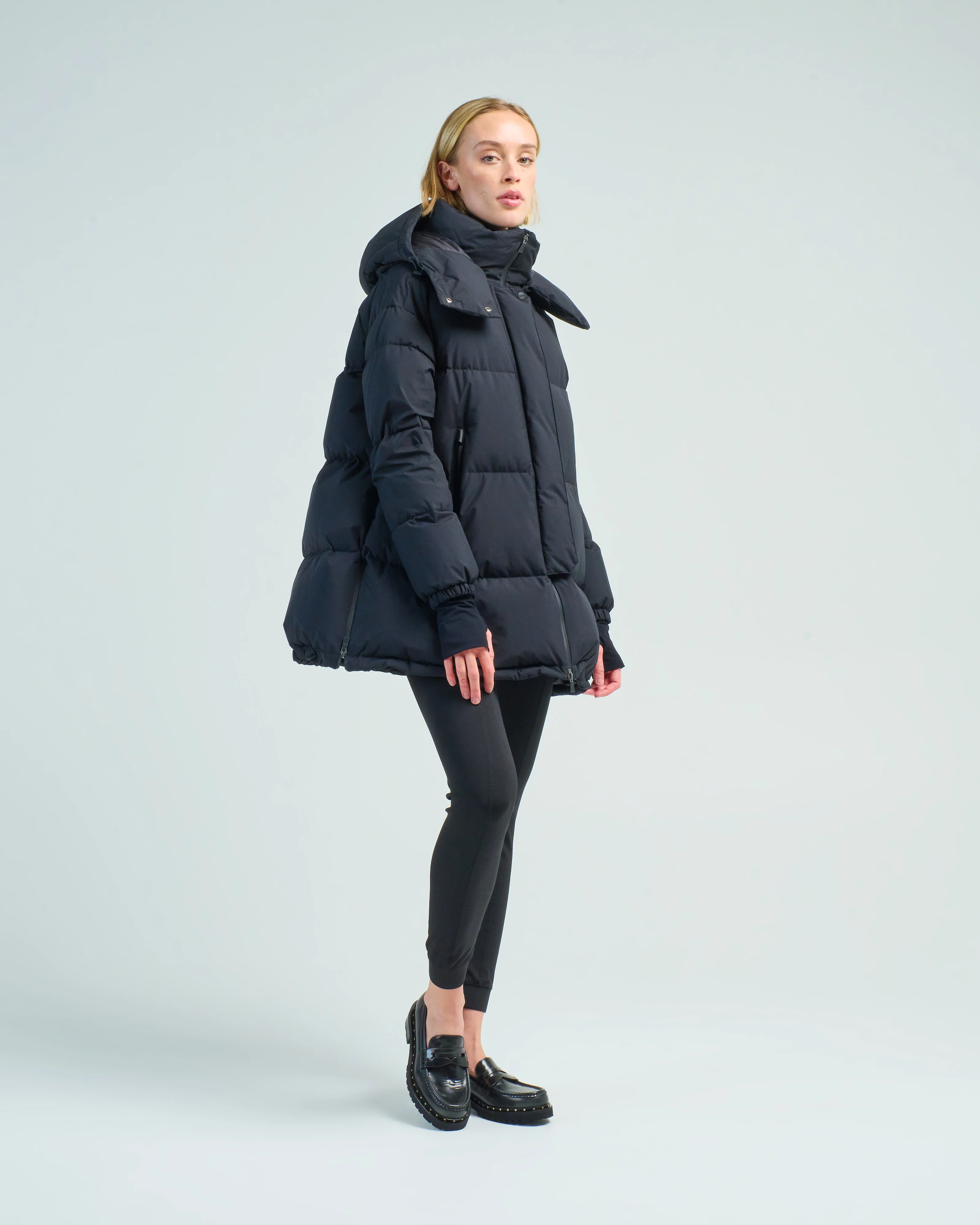 gortex a-line oversized coat - Image 4
