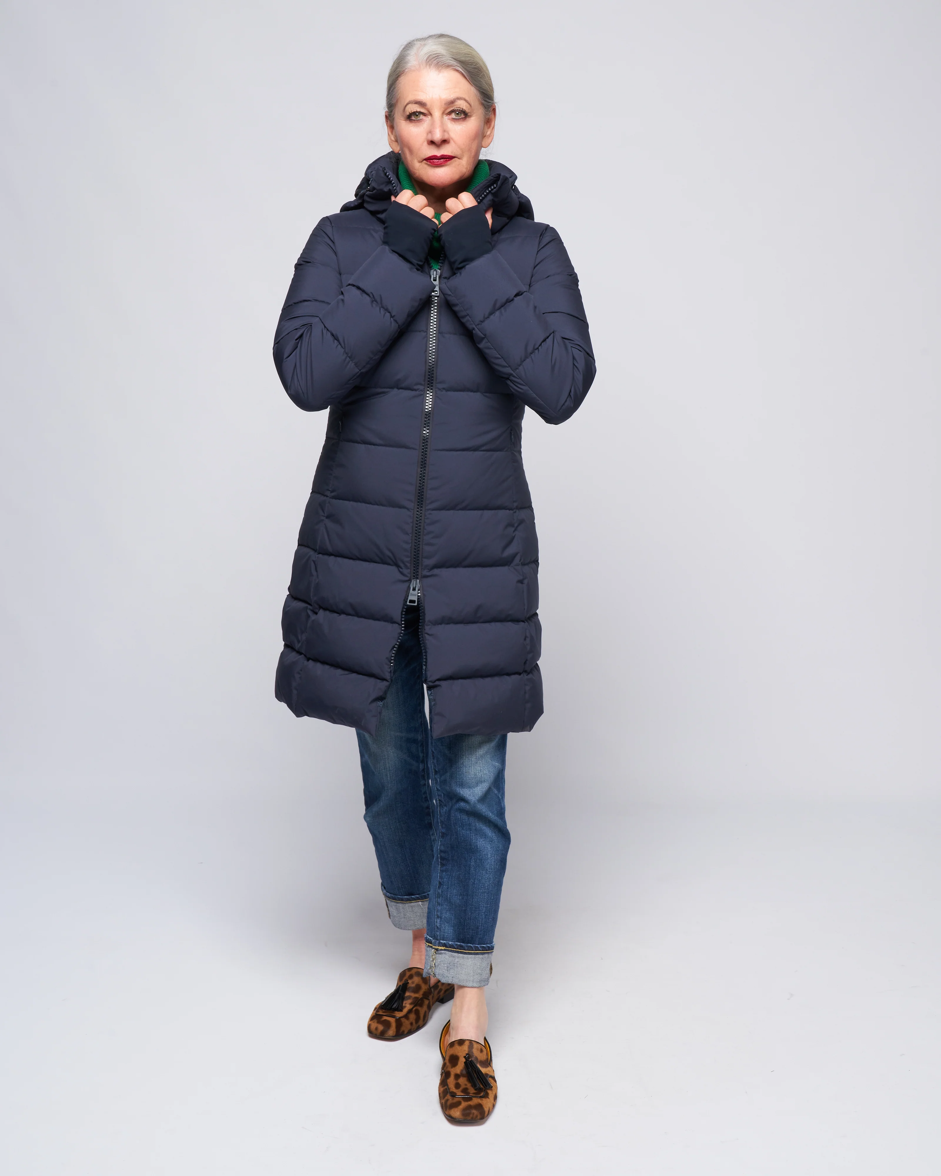 gortex windstopper fit & flare - blu navy - Image 3